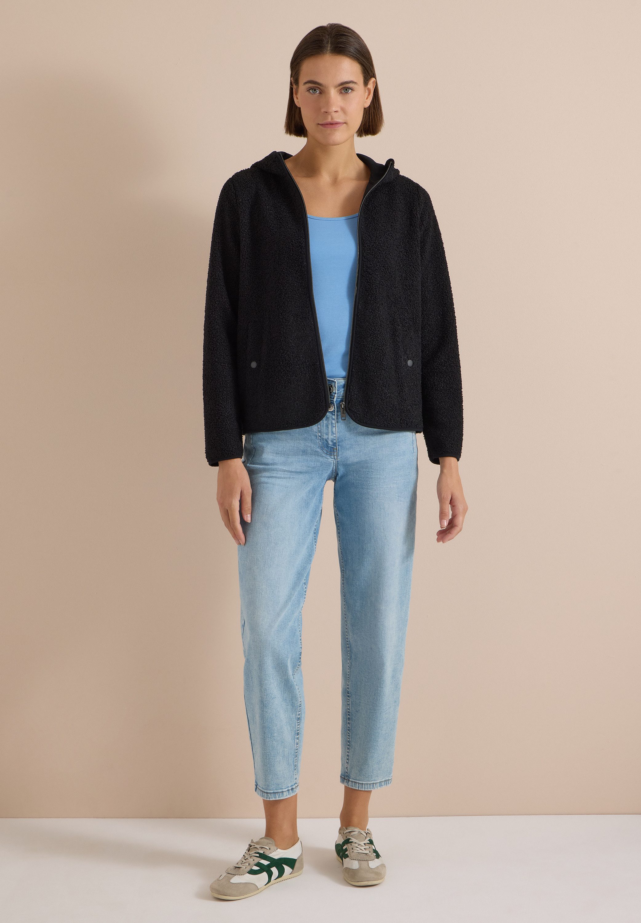 CECIL Cardigan mit Kapuze
