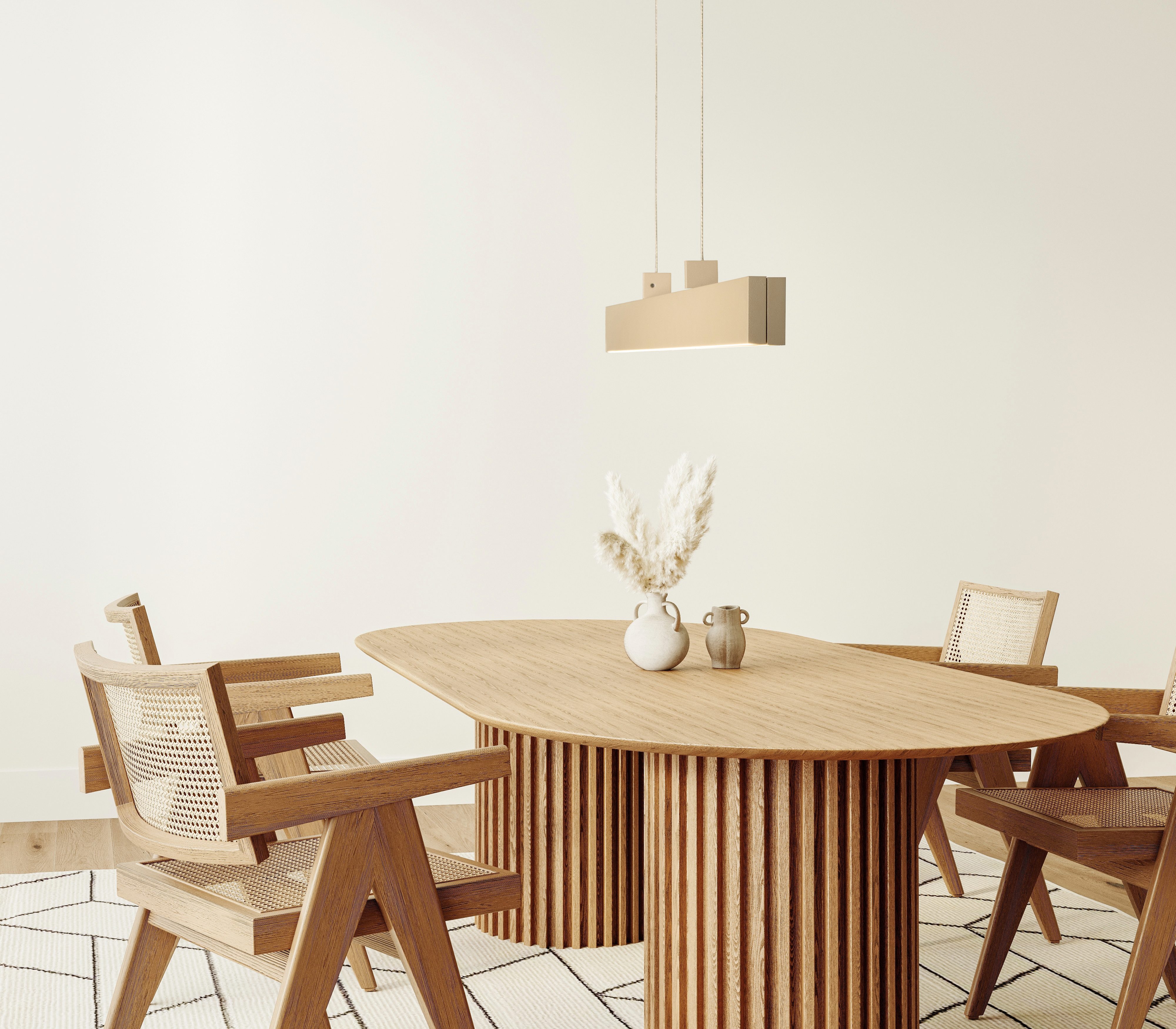 FISCHER & HONSEL Pendelleuchte Vayana, Dimmfunktion, LED wechselbar, Farbtemperatur stufenlos einstellbar, höhenverstellbar mit Kabellift