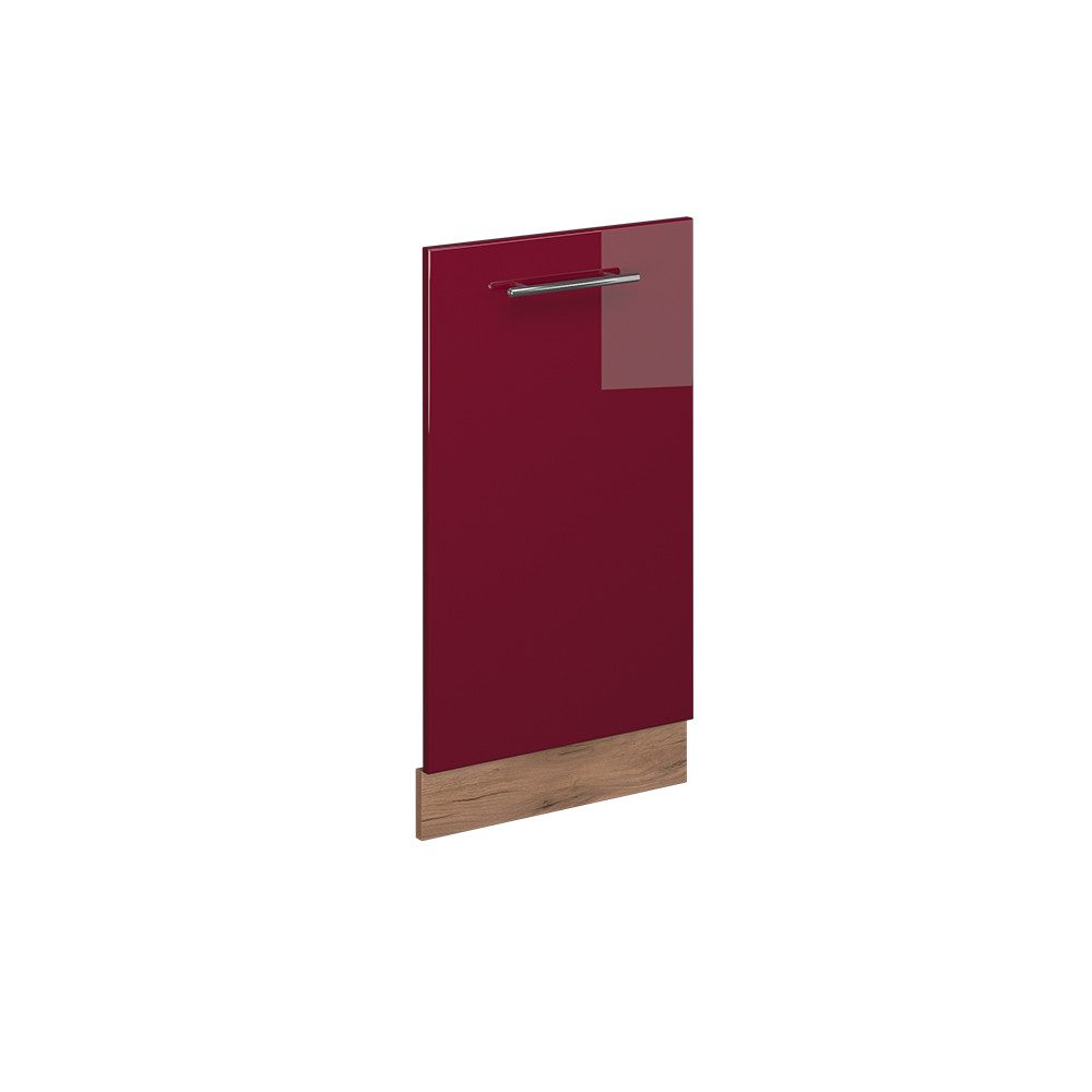 Vicco Frontblende Fame-Line, Bordeaux Hochglanz/Goldkraft Eiche, 45 cm ohne Arbeitspl...