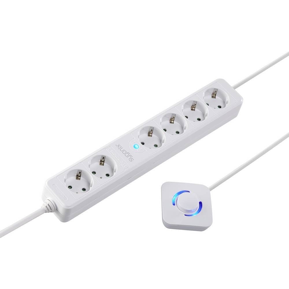 Sygonix 6fach Steckdosenleiste mit Fußschalter SY-4535066 Steckdosenleiste, mit Fußschalter