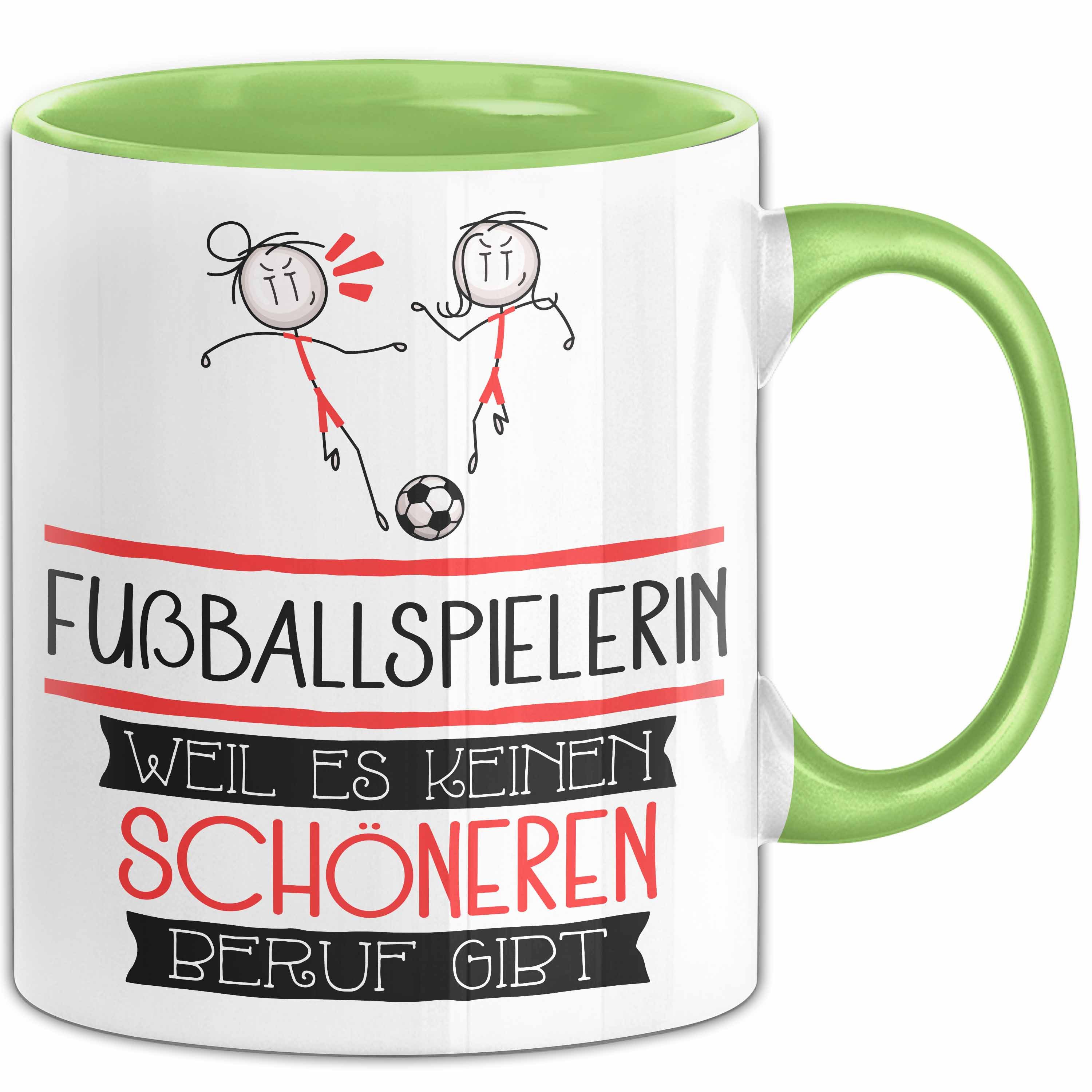 Trendation Tasse Fußballspielerin Weil Es Keinen Schöneren Beruf Gibt Tasse Geschenk