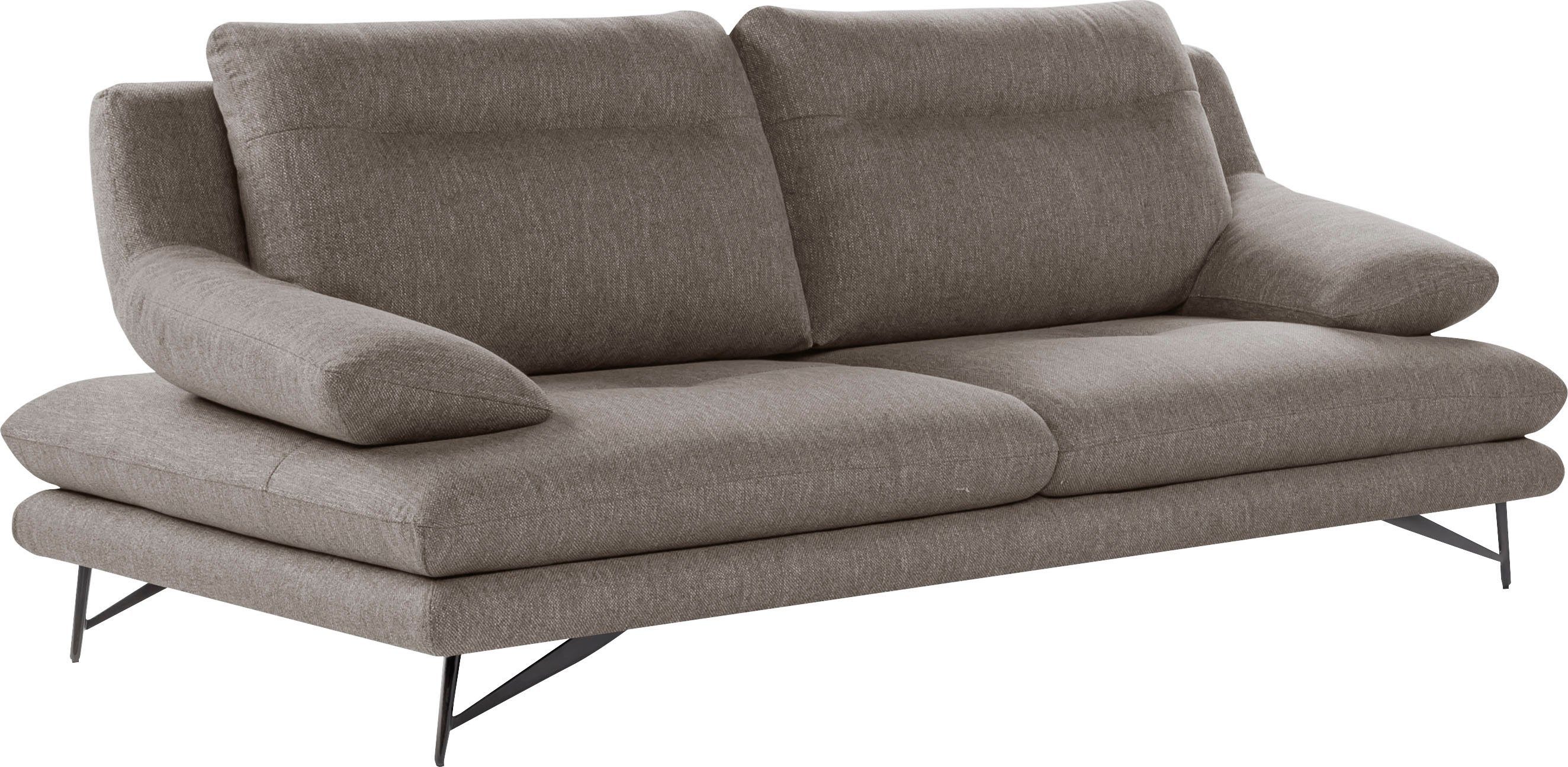 CALIA ITALIA 3-Sitzer Cezanne modern, elegant und bequem, aufwendige Detailverarbeitung, wahlweise mit Sitztiefenverstellung