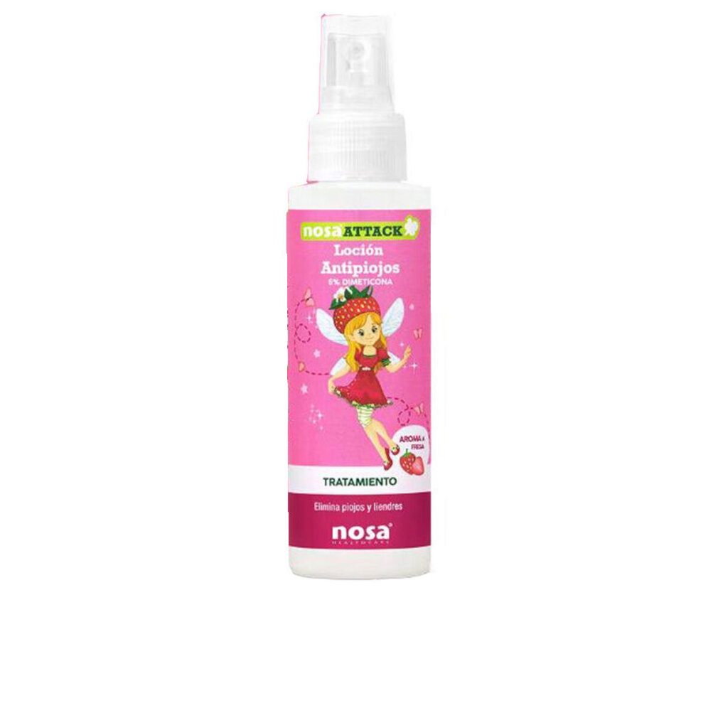NOSA Haarpflege-Set ATTACK Anti-Läuse-Lotion Dimethicon Erdbeere 100 ml