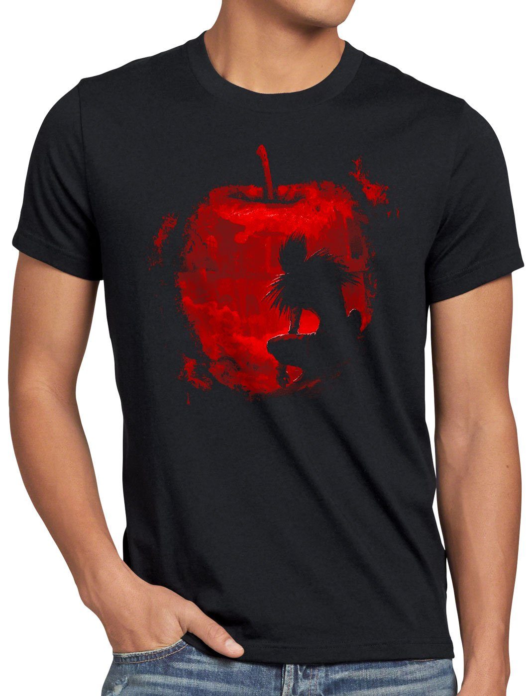 style3 T-Shirt Shinigami Apfel death manga anime note günstig online kaufen