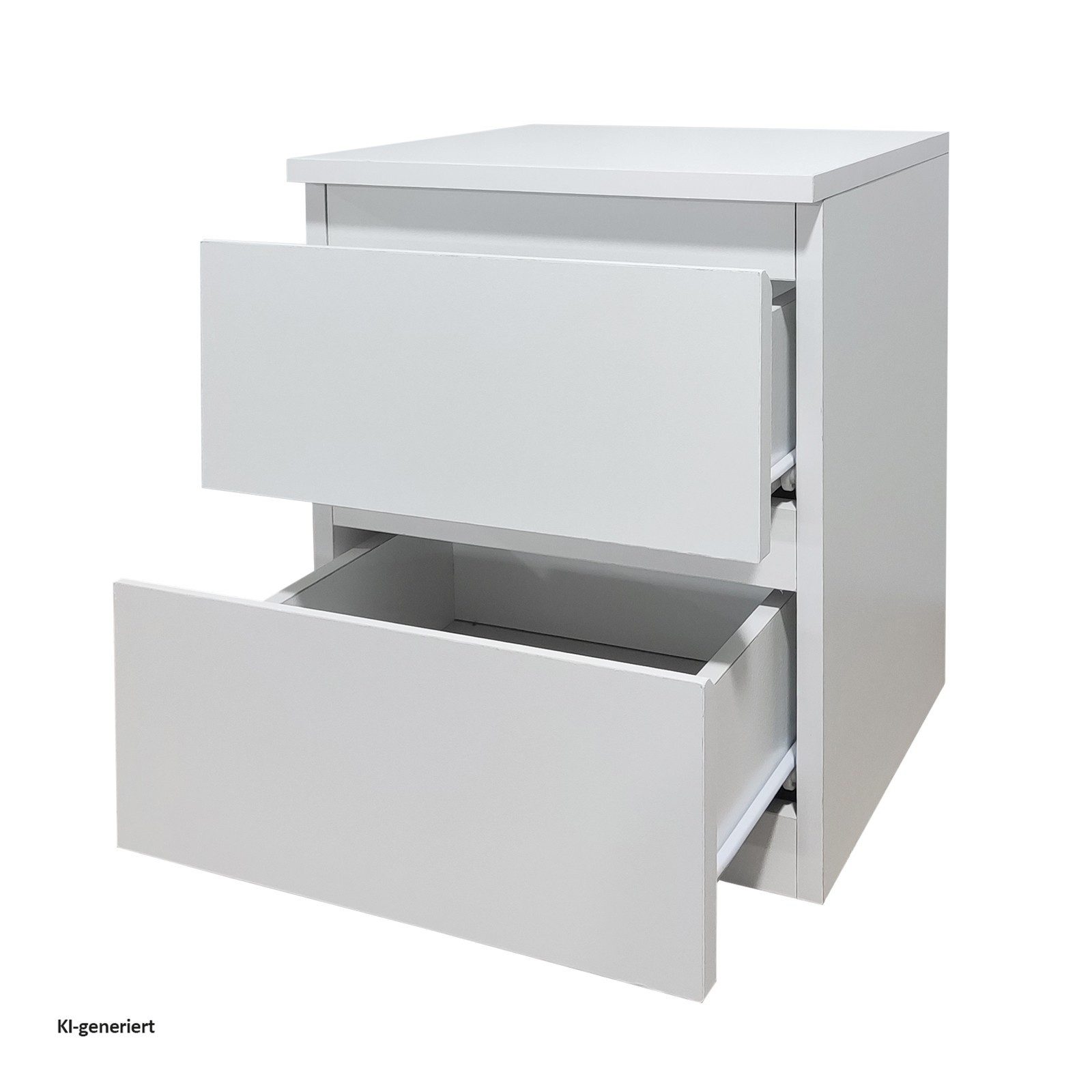 HTI-Living Nachtkommode Nachtkommode 2er Set Weiß (Set, 2 St., 2 Nachtkommoden), Nachtschrank Nachttisch