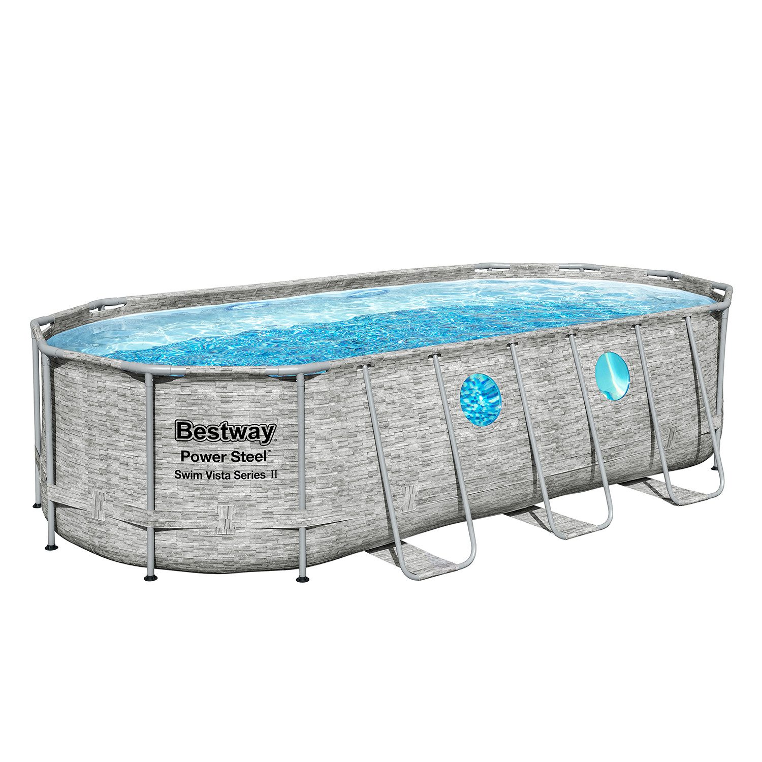 Framepool Power Steel™ Swim Vista Series™ Solo Pool ohne Zubehör 549 x 274 x