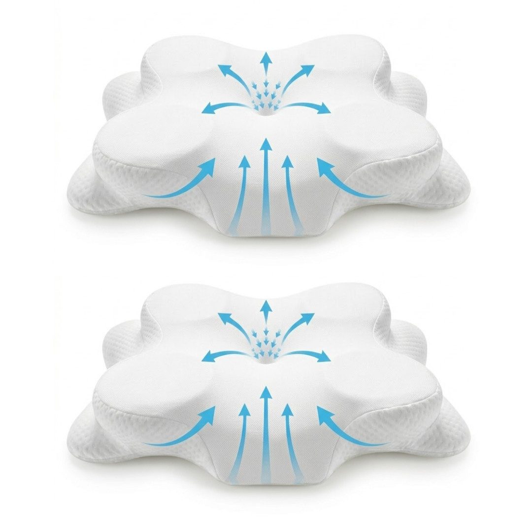 LIVINA HOME Nackenstützkissen Premium Kopfkissen, Ergonomisches Nackenkissen gegen Nackenschmerzen, Füllung: Memory Foam, Meditation, …