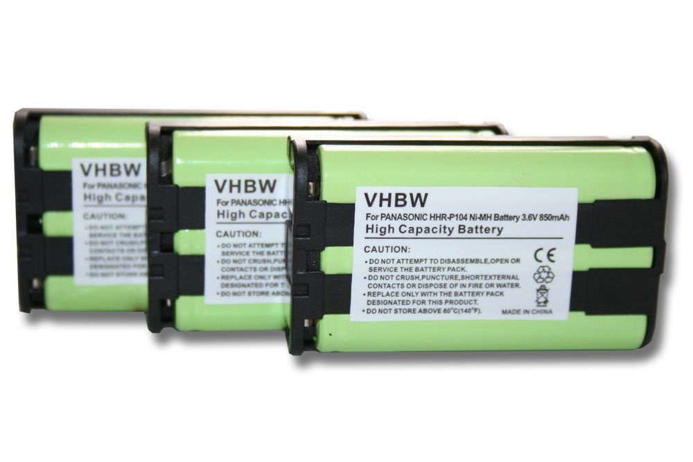 vhbw Ersatz für 23-968, 43-9024, 43-9025, 43-9026, 43-9030, 43-9031, Akku 850 mAh