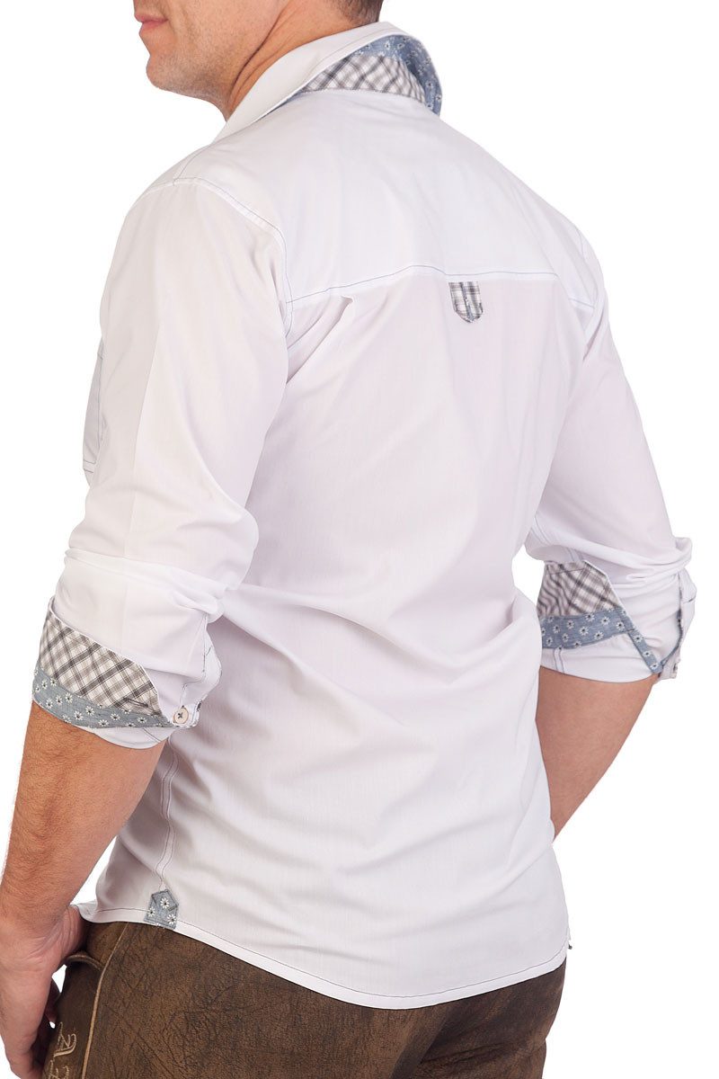 Spieth & Wensky Trachtenhemd Trachtenhemd - BERT - grau