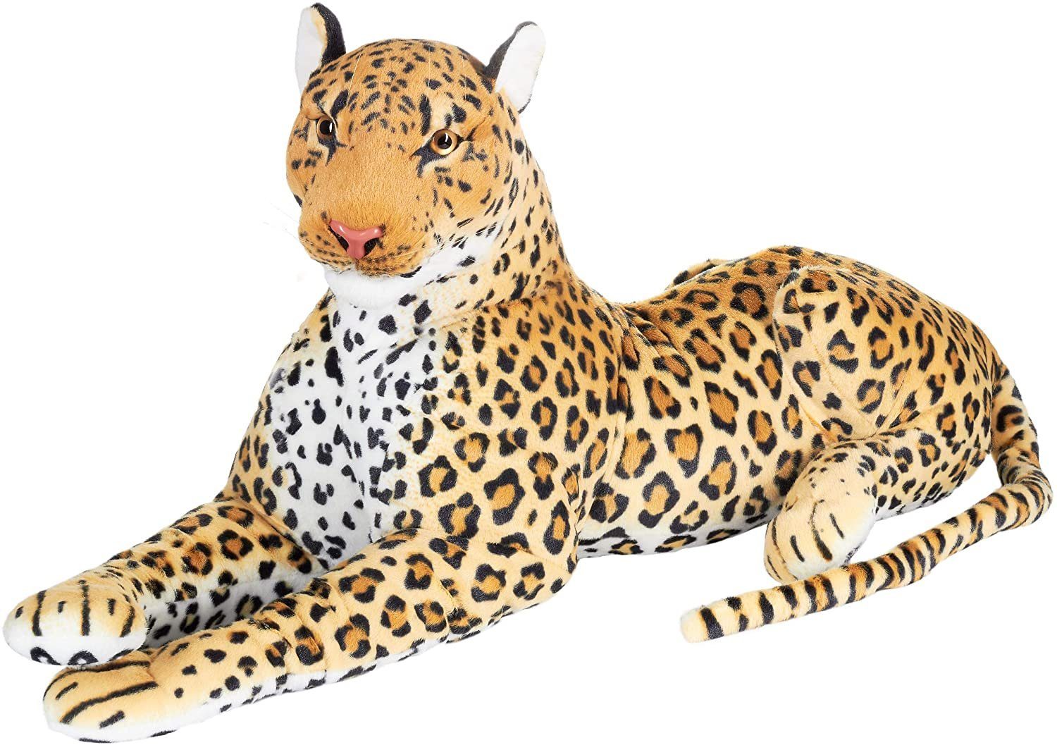 BRUBAKER Kuscheltier Leopard XL Plüschtier 110 cm liegend (1-St), Raubkatze günstig online kaufen