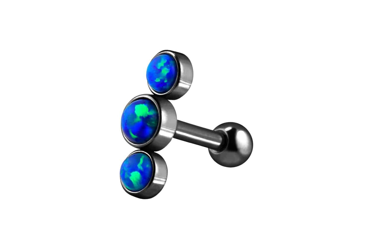 PIERCINGLINE Single-Ohrstecker Chirurgenstahl Ohrpiercing 3 SYNTHETISCHE günstig online kaufen