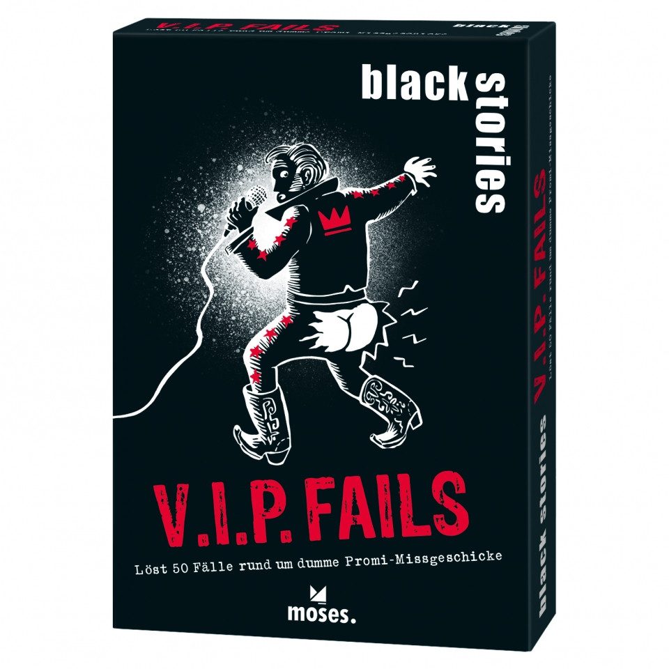 Moses. Verlag Spiel, black stories - V.I.P. Fails - deutsch