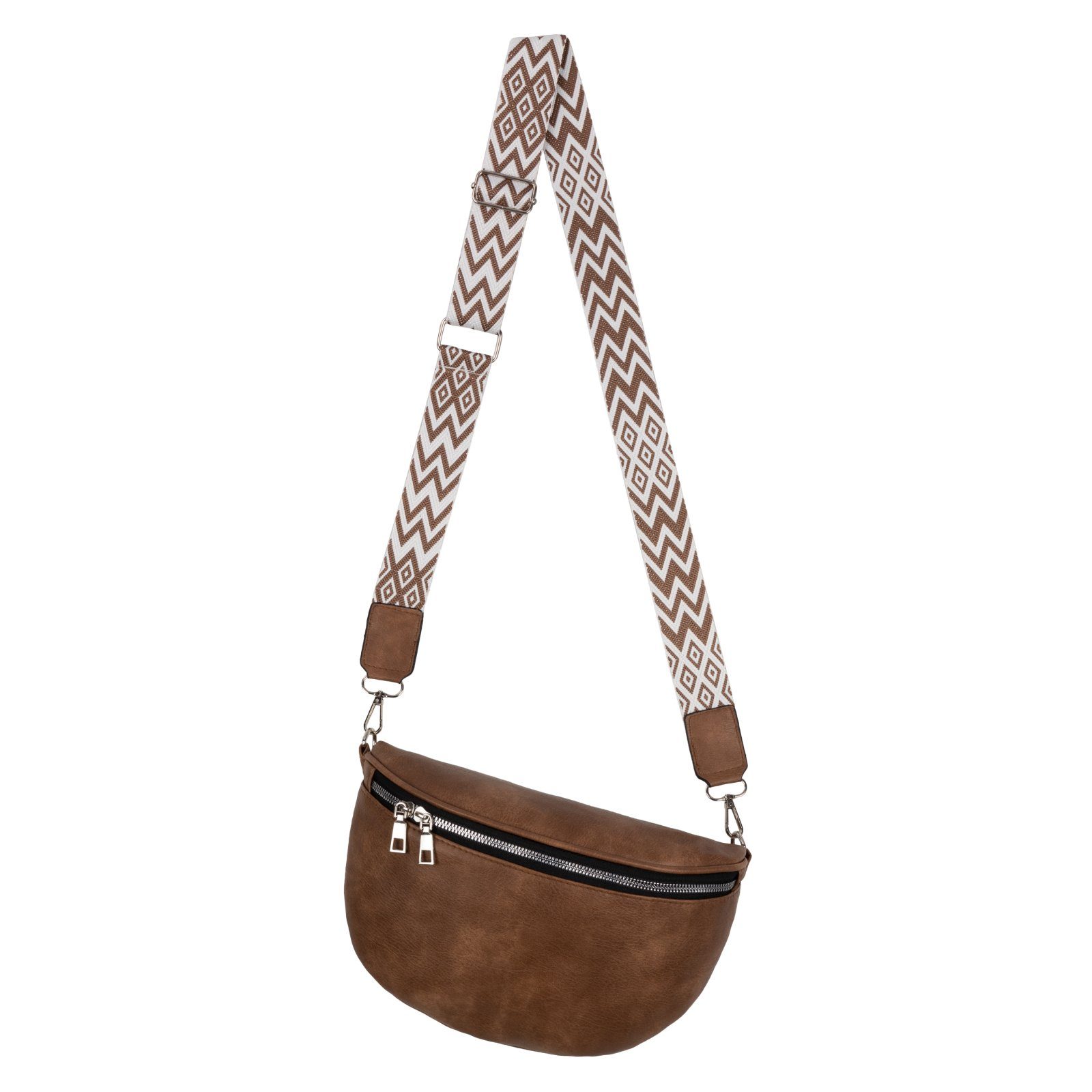 EAAKIE Gürteltasche Bauchtasche Umhängetasche Crossbody-Bag Kunstleder Ital günstig online kaufen