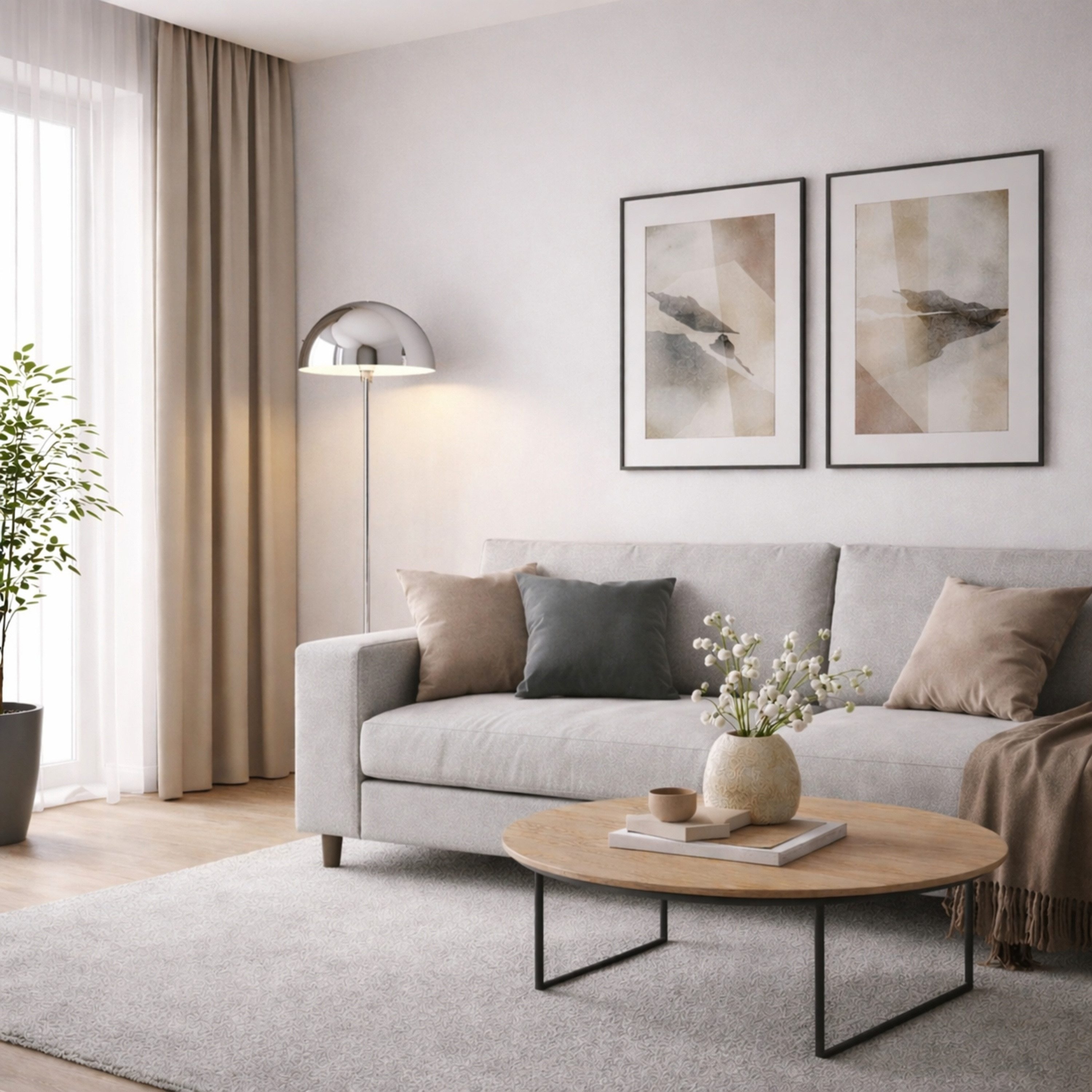 LeGer Home by Lena Gercke Stehlampe Linnea, ohne Leuchtmittel, Pilzleuchte, Höhe 150cm