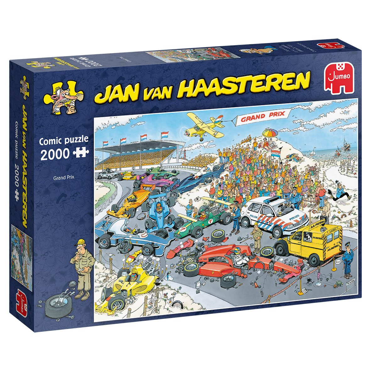 Jan van Haasteren Puzzle Jan van Haasteren Das Autorennen - Der Start 2000 Teile Puzzle, 2000 Puzzleteile
