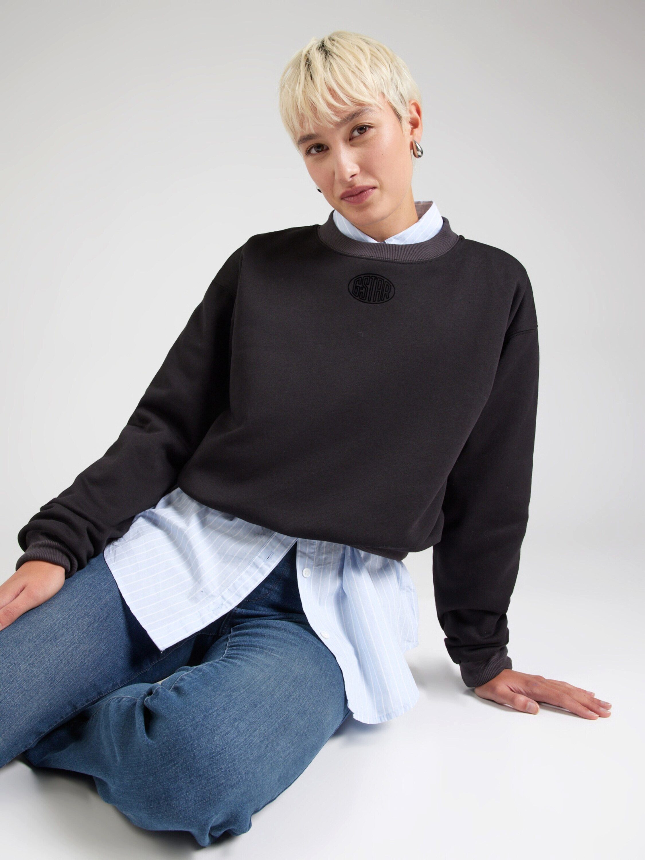 G-STAR Sweatshirt (1-tlg) Stickerei