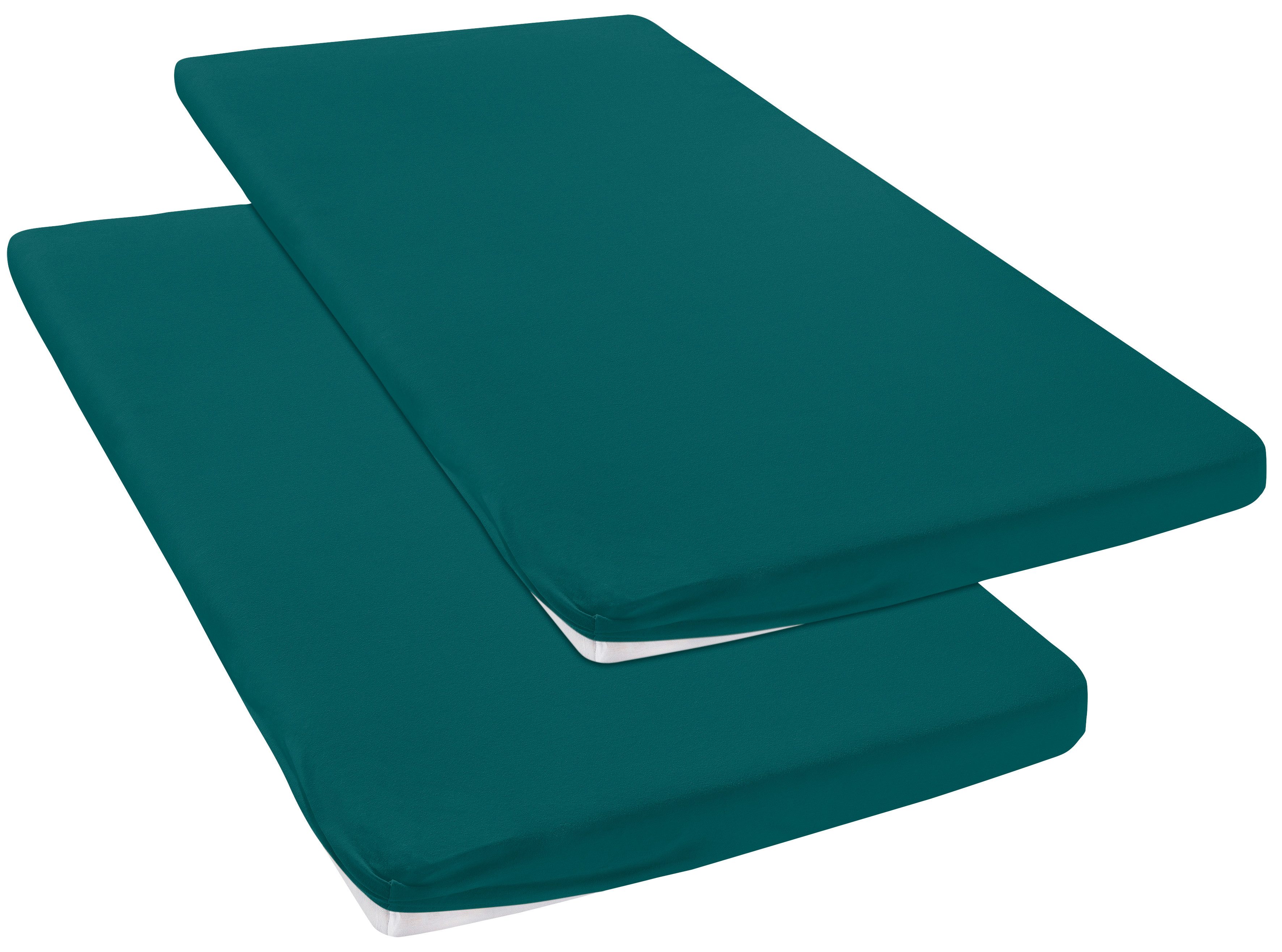 OTTO home Spannbettlaken Physalis Topper COMFORT, Jersey, Gummizug: rundum, (2 Stück), bis 10 cm Höhe, Bettlaken, Laken, in Comfort & Premium Qualität – Bild 2 von 4