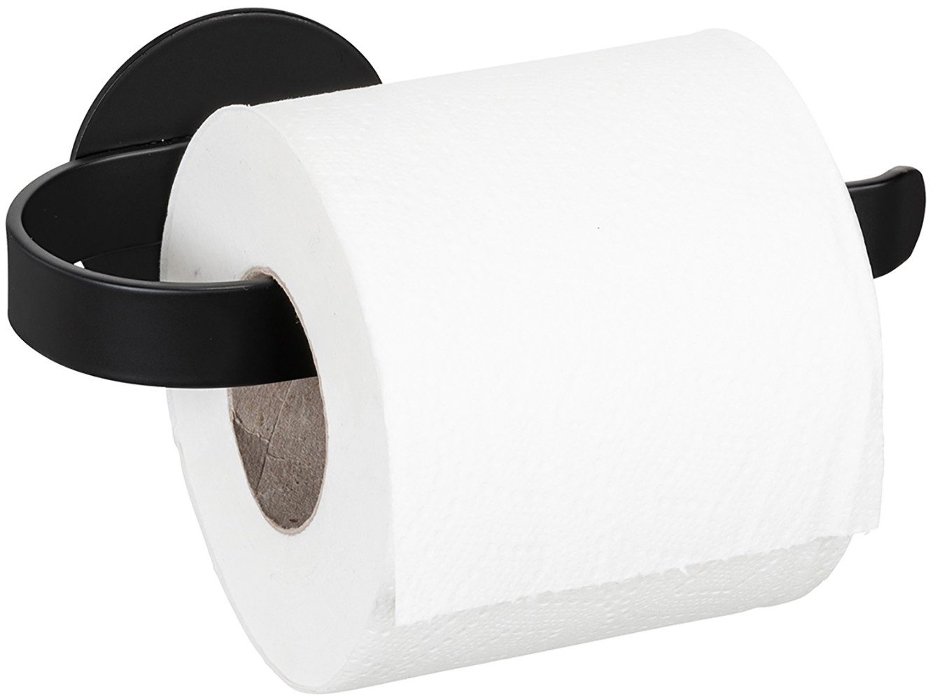 WENKO Toilettenpapierhalter Turbo-Loc® Modell Bivio, aus Aluminium, Befestigen ohne Bohren