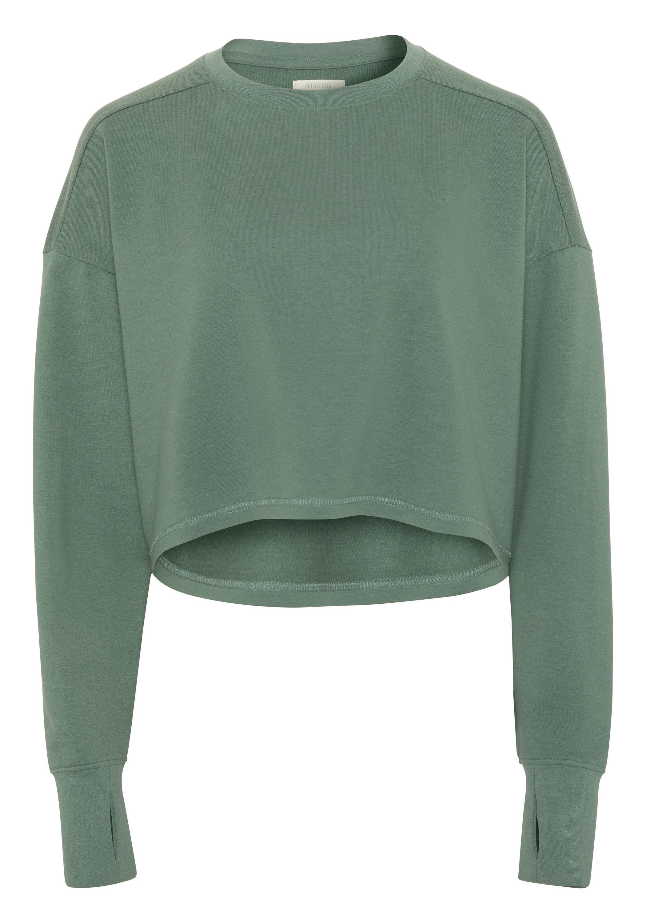 Detto Fatto Sweatshirt in lässig gecroppter günstig online kaufen