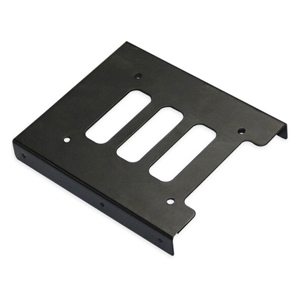 Bolwins Festplatten-Einbaurahmen Q89 Einbaurahmen 2,5" zu 3,5" SSD Festplatte Einbau Rahmen HDD Adapter, Stabile Metallhalterung mit Belüftungsöffnungen für Kühlung