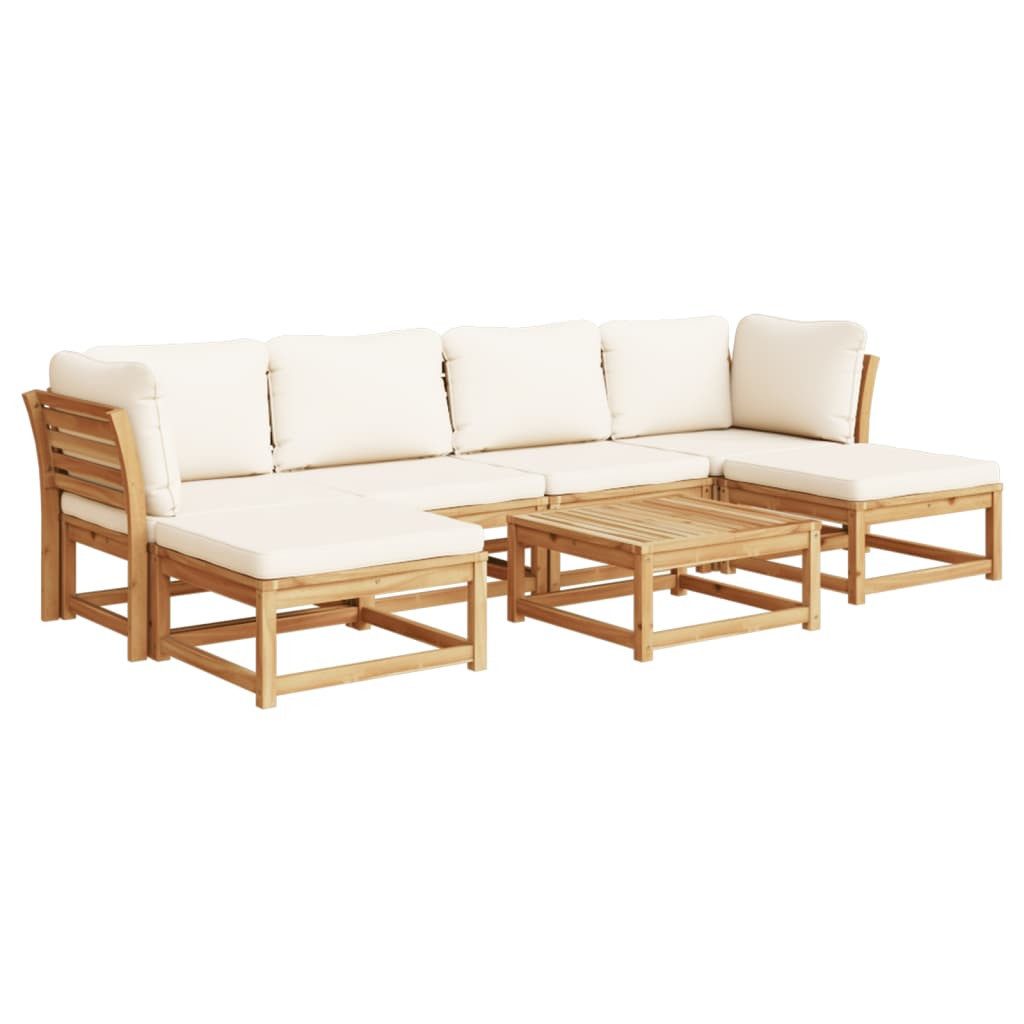 vidaXL Sofaelement 7-tlg. Garten-Lounge-Set mit Kissen günstig online kaufen
