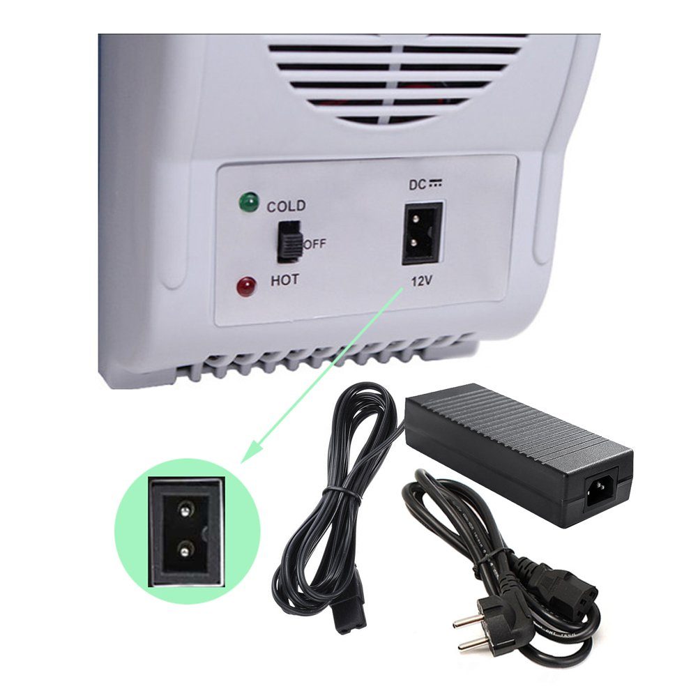 Bolwins L46C 120W 12V10A Spannung Wandler Netzteil Ladegerät für Auto Kühlbox Universal-Ladegerät (10000 mA, Packung, 2-tlg., inkl. Netzkabel, Spannungswandler 230V auf 12V, 2-Pin Anschluss, bis 120W)