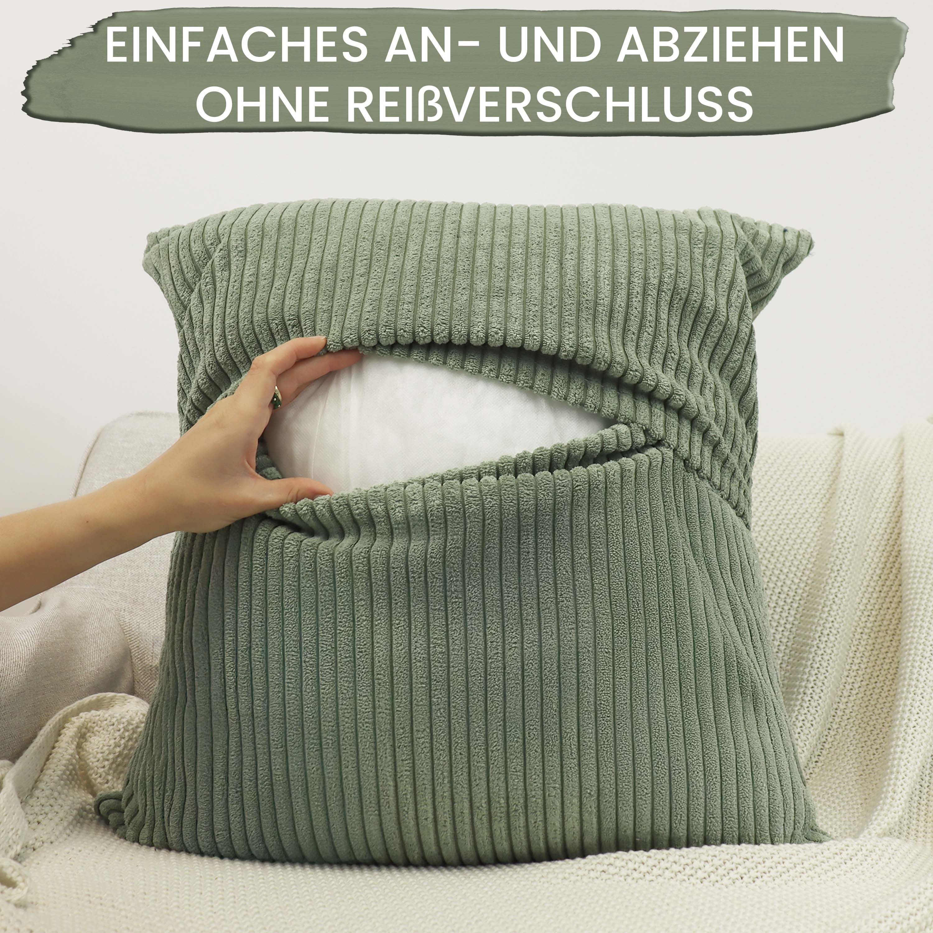 Amilian Dekokissen mit Füllung und Kissenbezug - Deko Kissen, Zierkissen, Sofakissen, (1 Stück), 40x40 cm, Kopfkissen mit Kissenfüllung