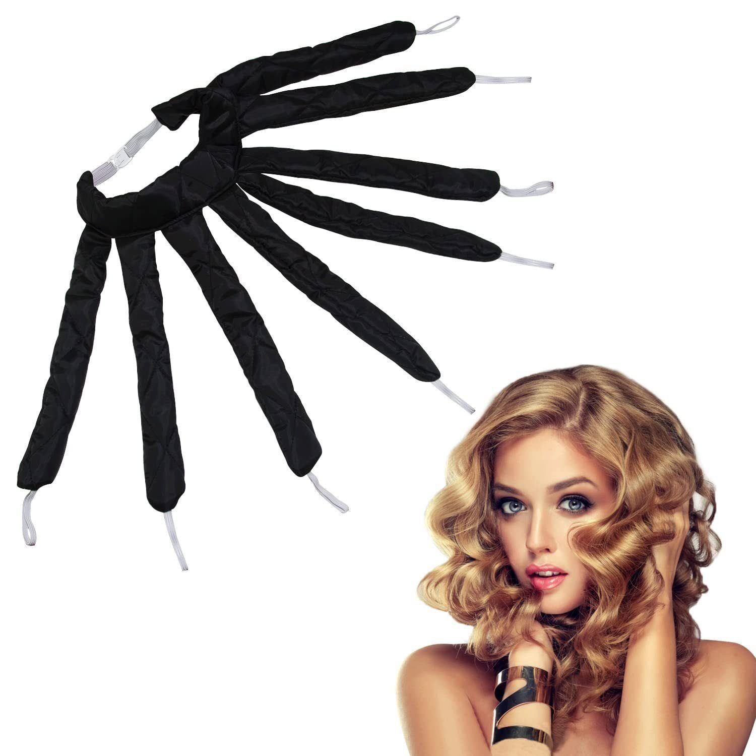 AUKUU Haarspange Haarspangen Haarspange Abnehmbarer Lockenstab mit acht Krallen schwarz