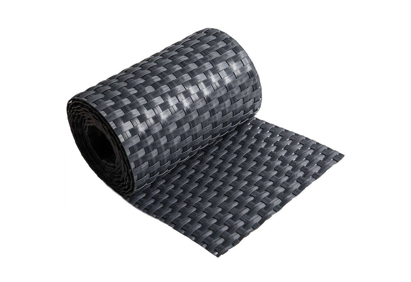 Thumbnail - ECI Tools Sichtschutzstreifen Poly-Rattan Sichtschutzstreifen für Doppelstabzaun, (Rolle, 5-St), 19x255 cm