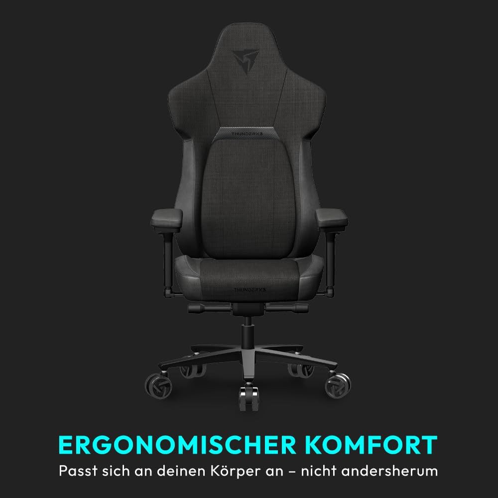 ThunderX3 Gaming-Stuhl ThunderX3 CORE Loft Ergonomischer Gaming Stuhl - dunkelgrau – Bild 3 von 5