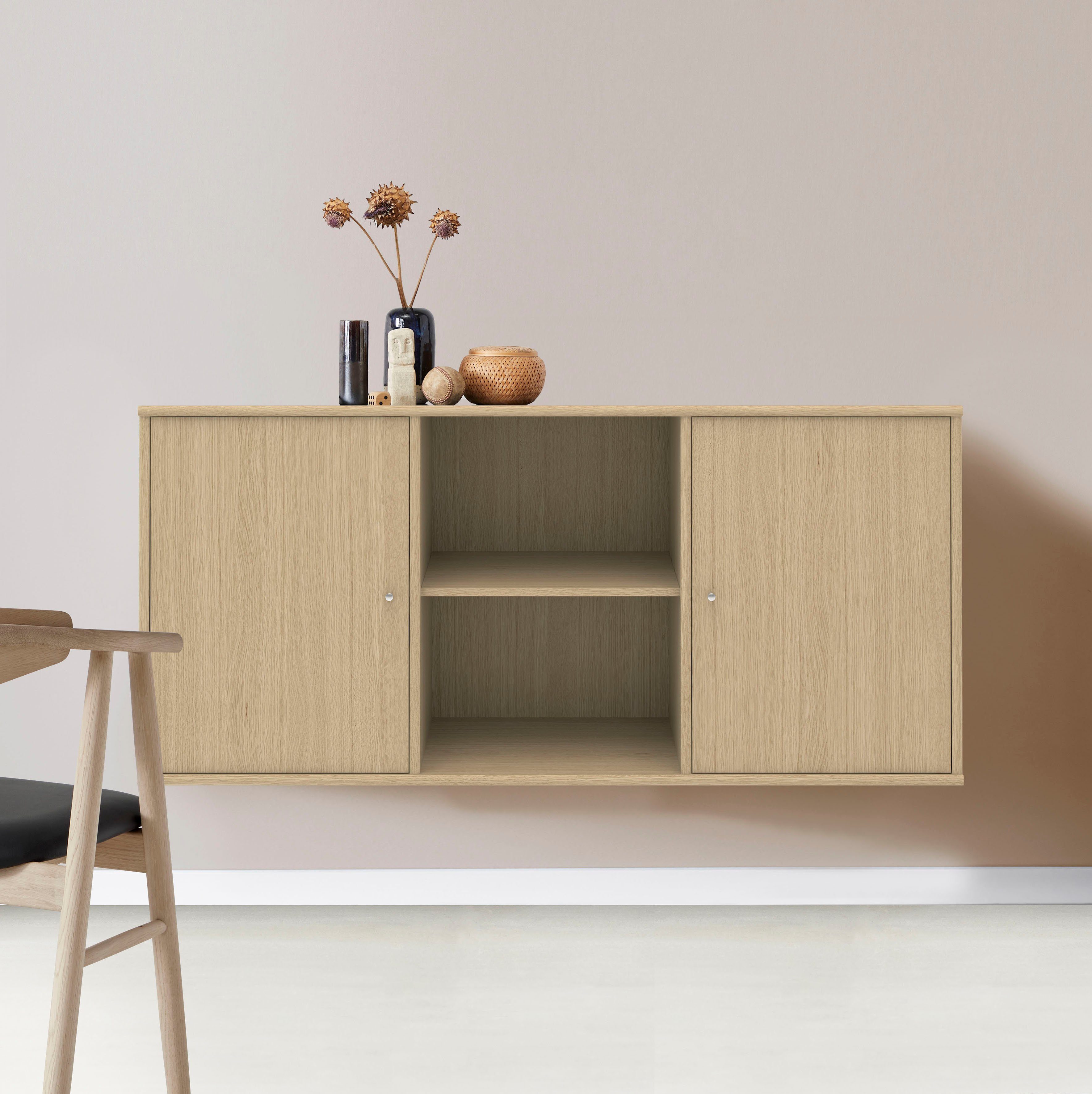 Hammel Furniture Sideboard Mistral, Hochwertig Schrank, hängend/stehend montierbar, mit zwei Türen, B: 133 cm, anpassungsbar Designmöbel