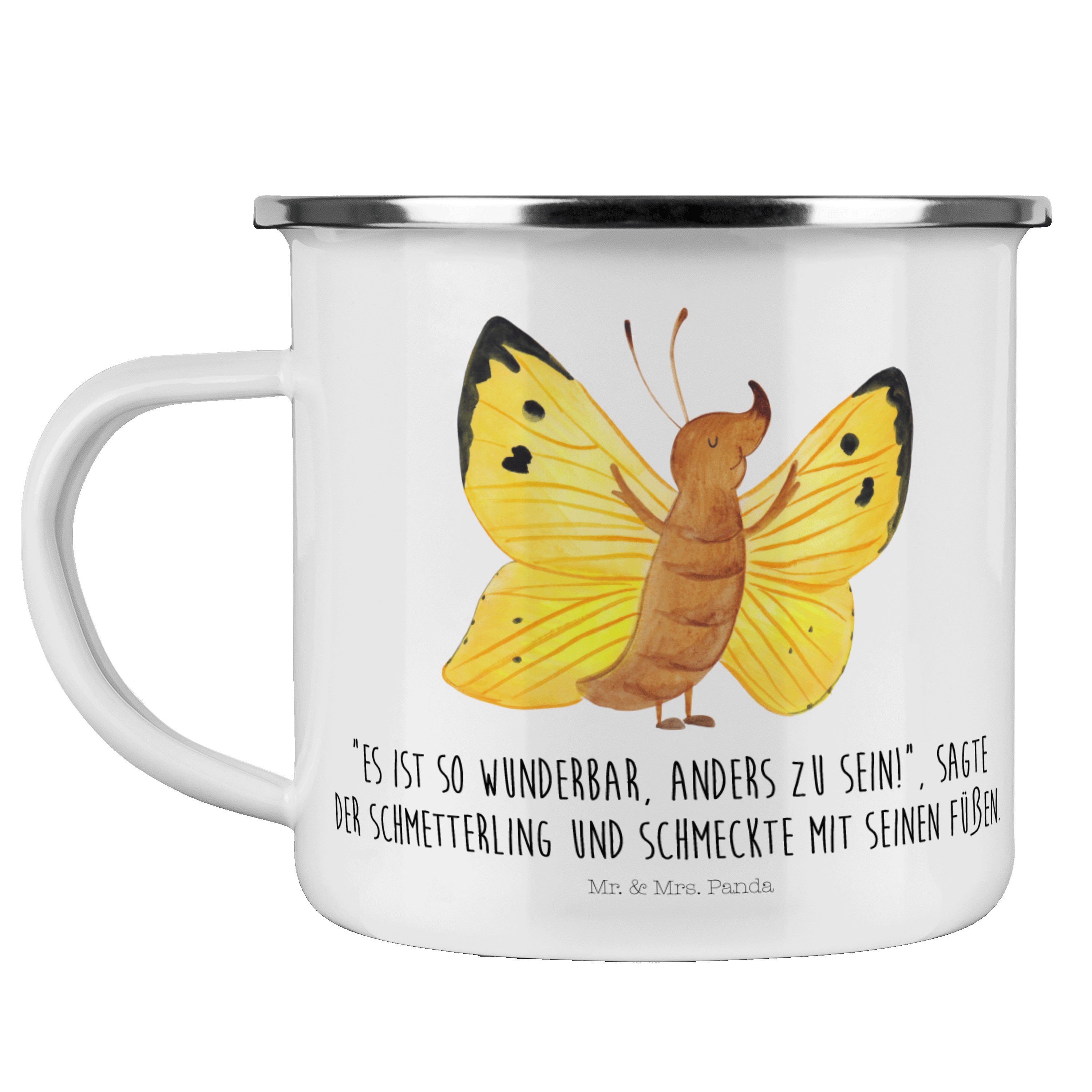Mr. & Mrs. Panda Becher »Schmetterling Zitronenfalter Weiß Geschenk