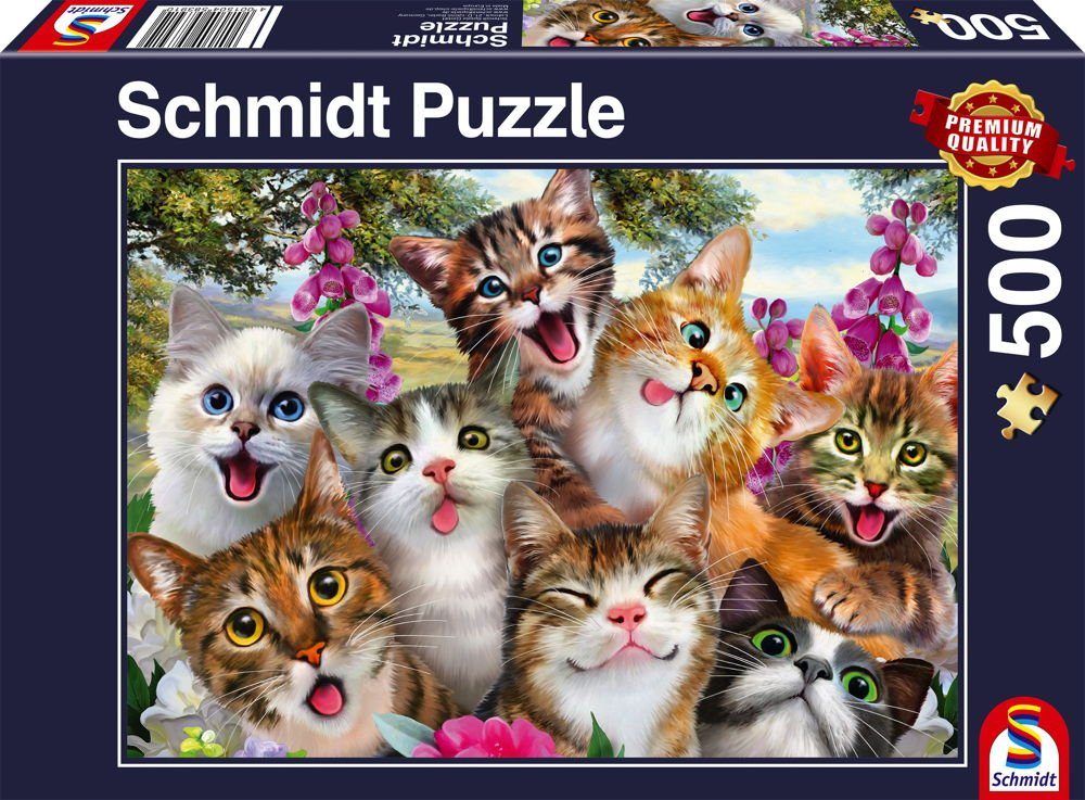 Schmidt Spiele Puzzle 500 Teile Schmidt Spiele Puzzle Katzen-Selfie 58391, günstig online kaufen