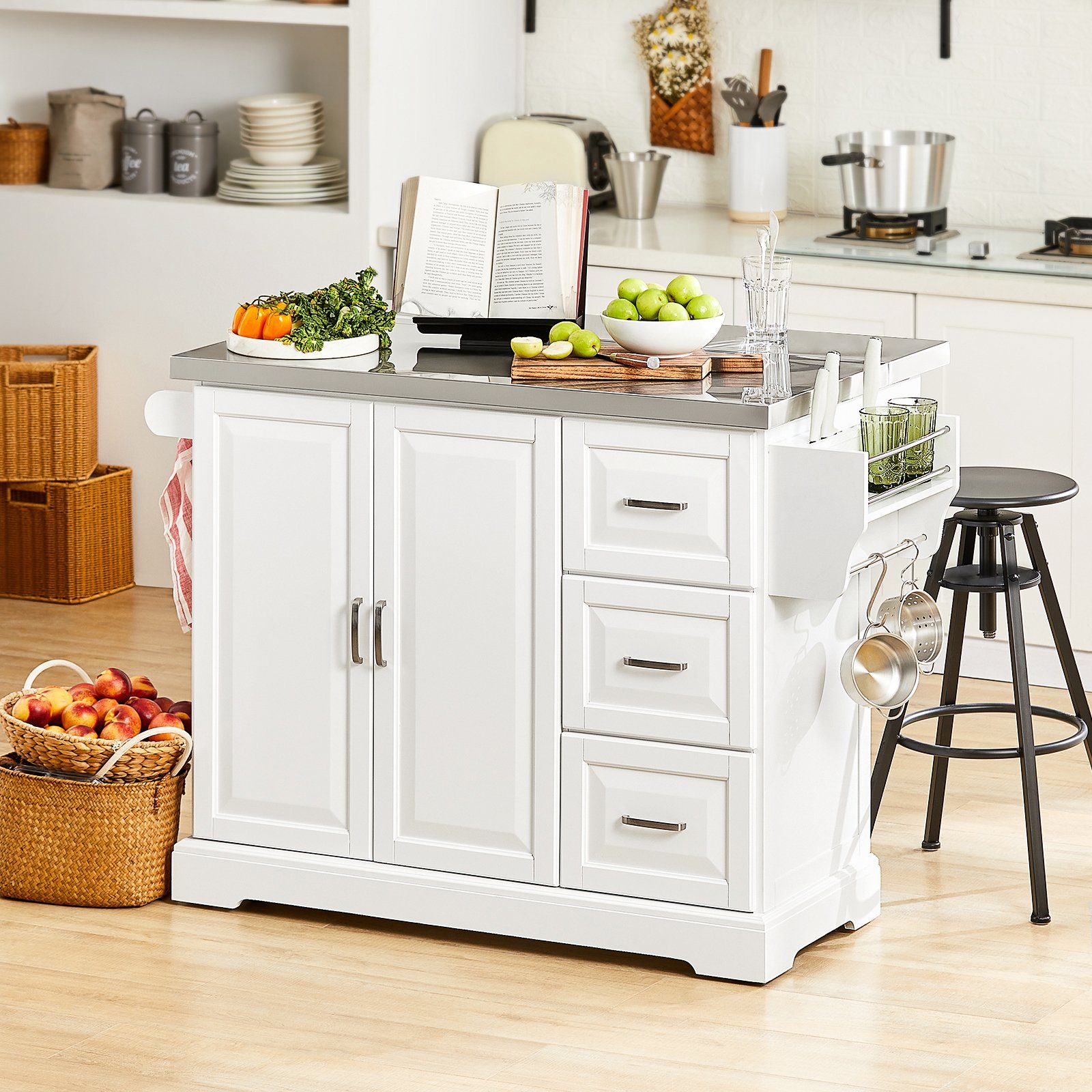 SoBuy Küchenwagen FKW41, Küchenschrank Sideboard Kücheninsel günstig online kaufen