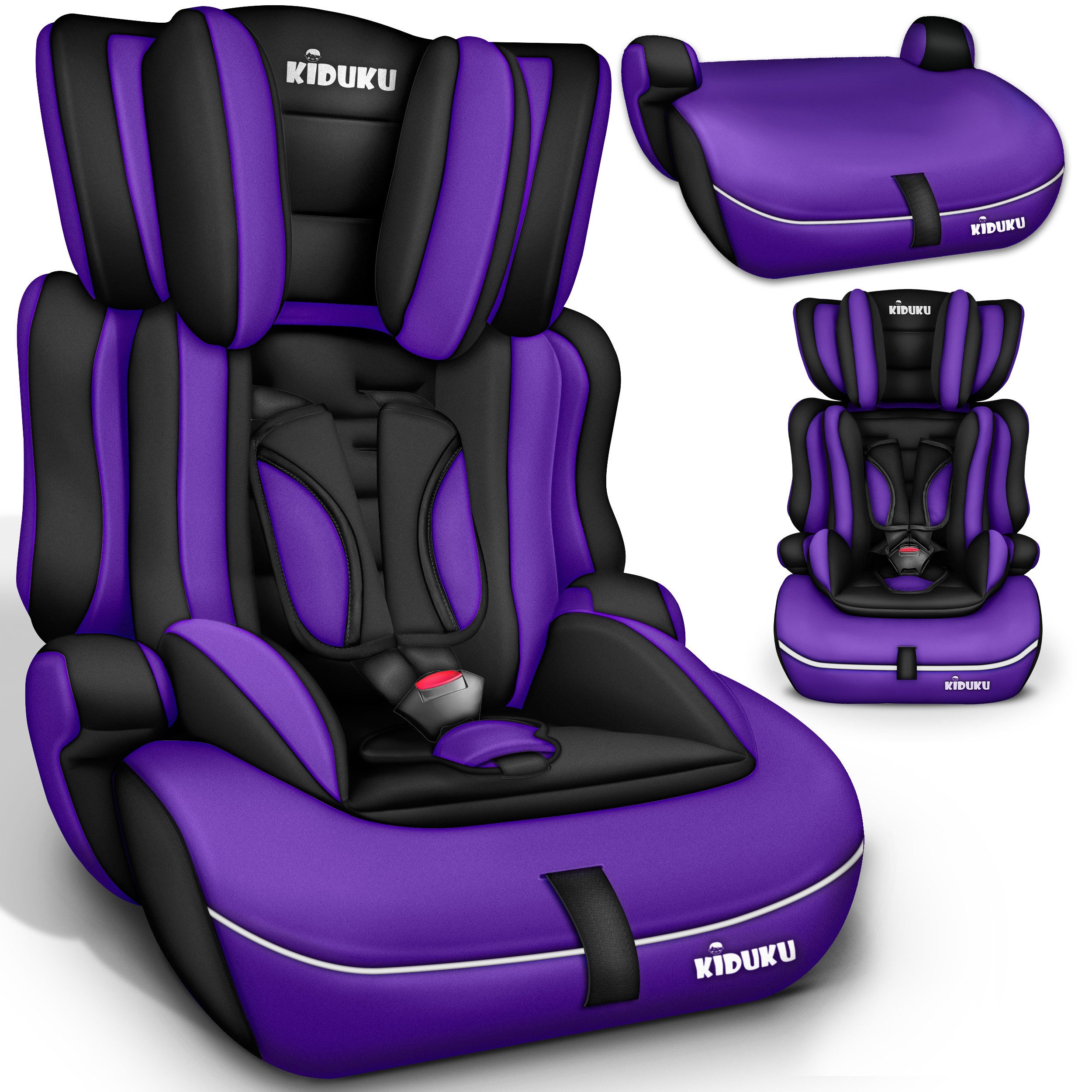 KIDUKU Autokindersitz Kindersitz 9-36 kg (1-12 Jahre), Autositz ECE R 129/03, Kinderautositz Gruppe 1/2/3