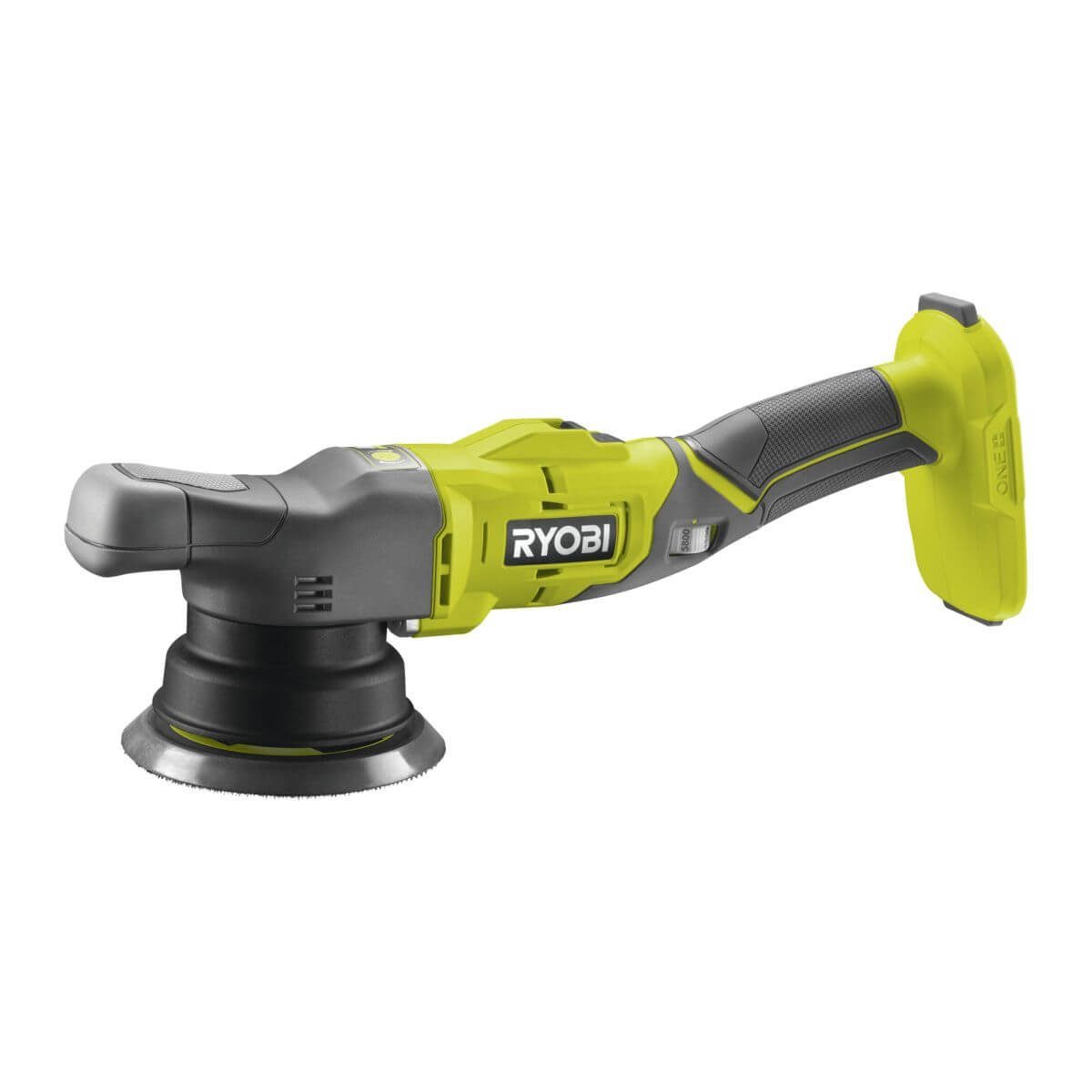 Ryobi Exzenter Poliermaschine Akku Exzenter Polierer PRO ONE+ 18 V, Poliermaschine ideal für Autopfl, 3000.00 min. U/min, 7500.00 max. U/min