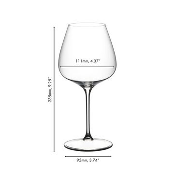 RIEDEL THE WINE GLASS COMPANY Rotweinglas Grape Pinot Noir / Nebbiolo Weingläser 750 ml, Glas