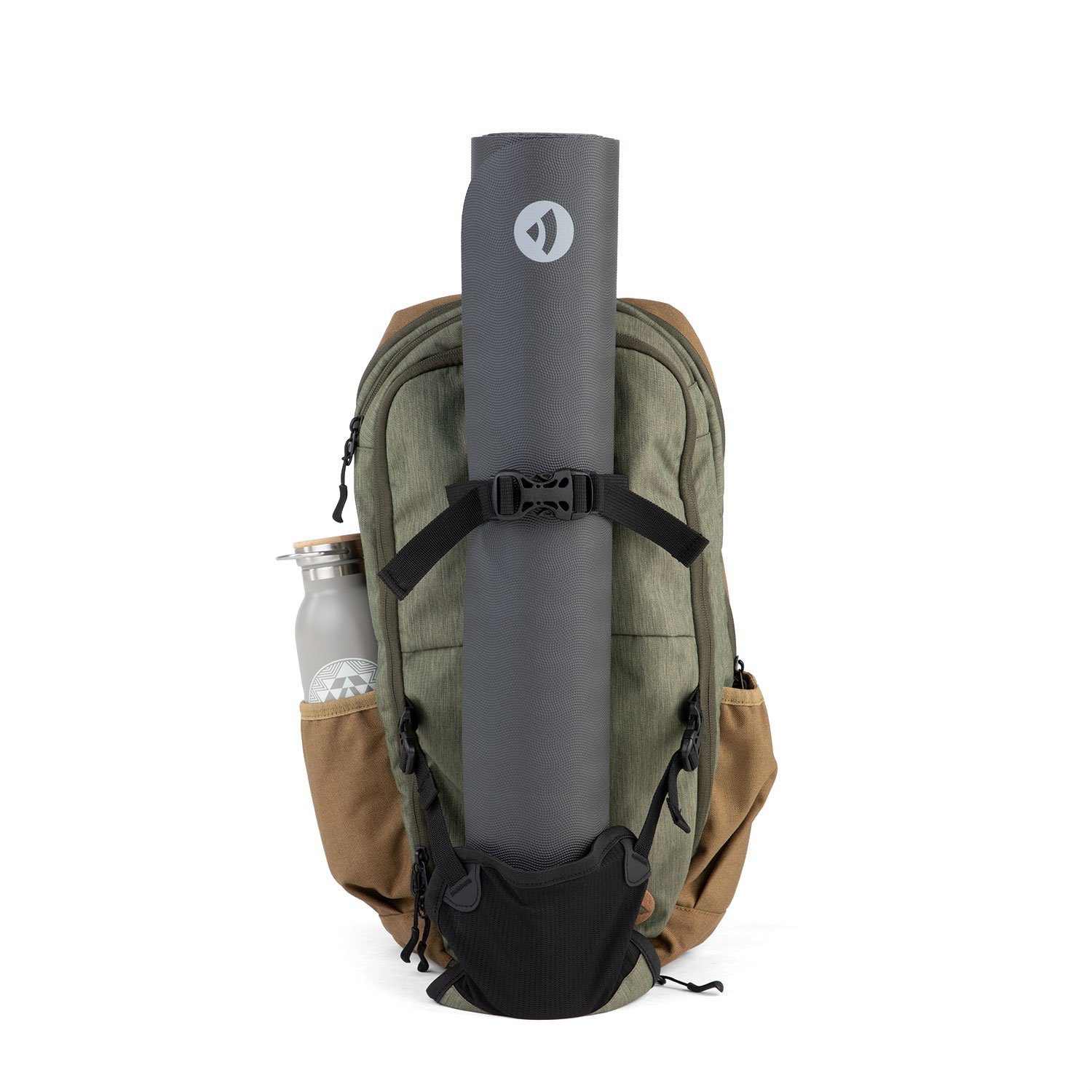 bodhi YOGI grün-braun Yoga DAYPACK, Yogatasche Rucksack