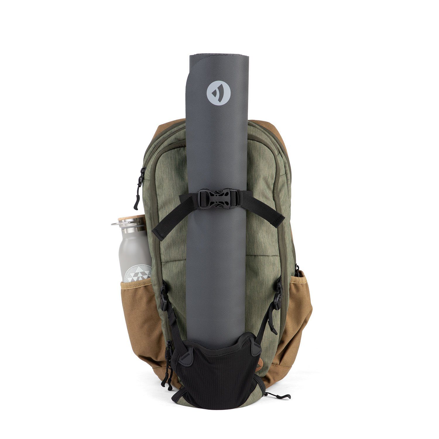 bodhi Yogatasche Yoga Rucksack YOGI DAYPACK, grün-braun günstig online kaufen