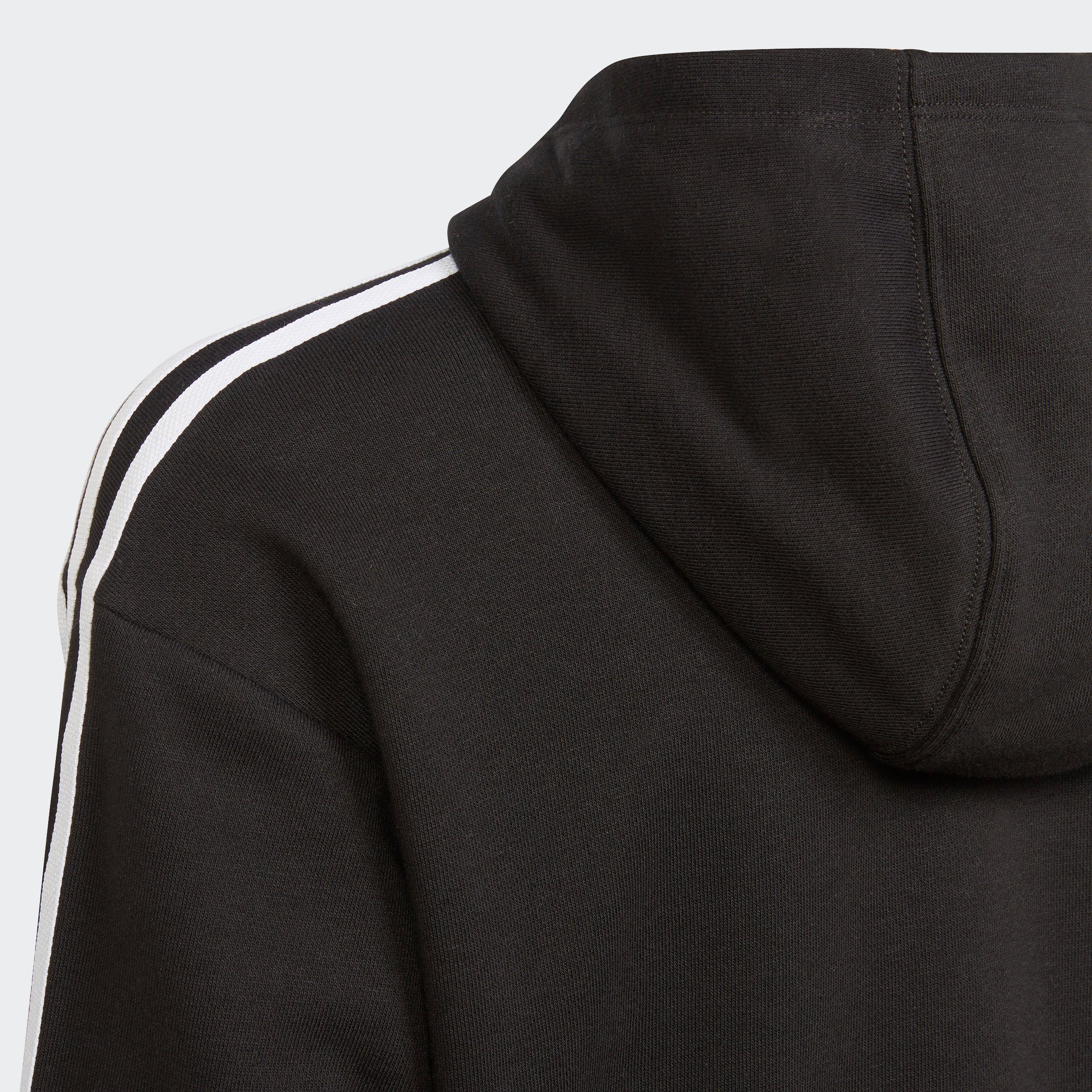 Sweatshirt CROPPED ADICOLOR adidas Black HOODIE Originals / White