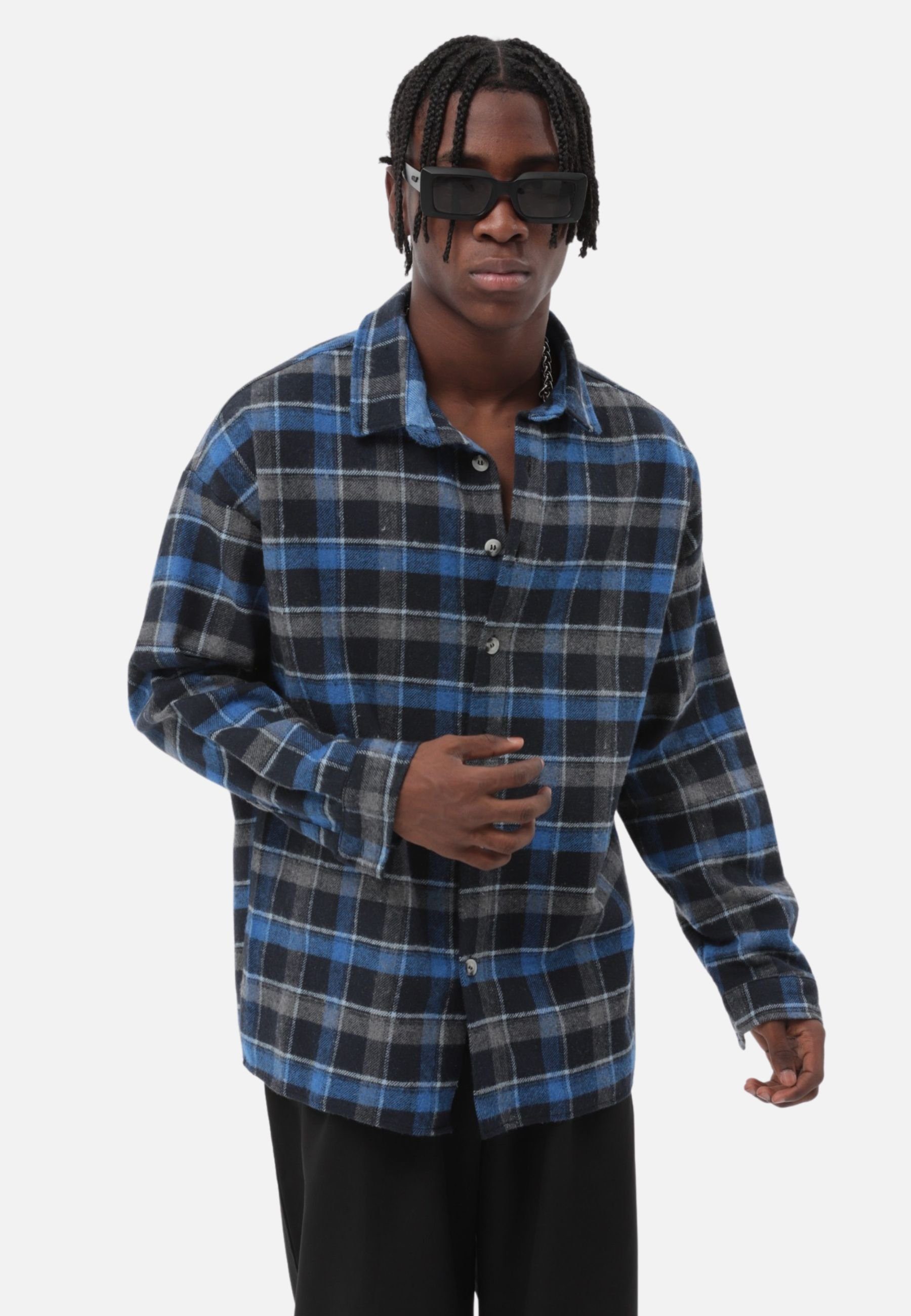 COFI Casuals Flanellhemd Flanellhemd Kariert Hemd Holzfällerhemd (1-tlg) günstig online kaufen