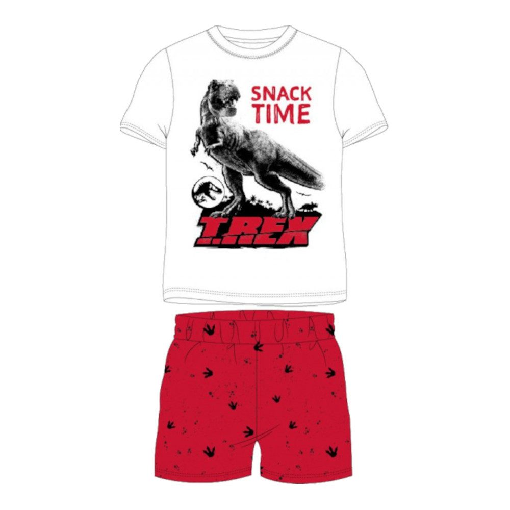 Jurassic World Pyjama Für Jungen – T-Rex Print, Baumwolle, Kurz
