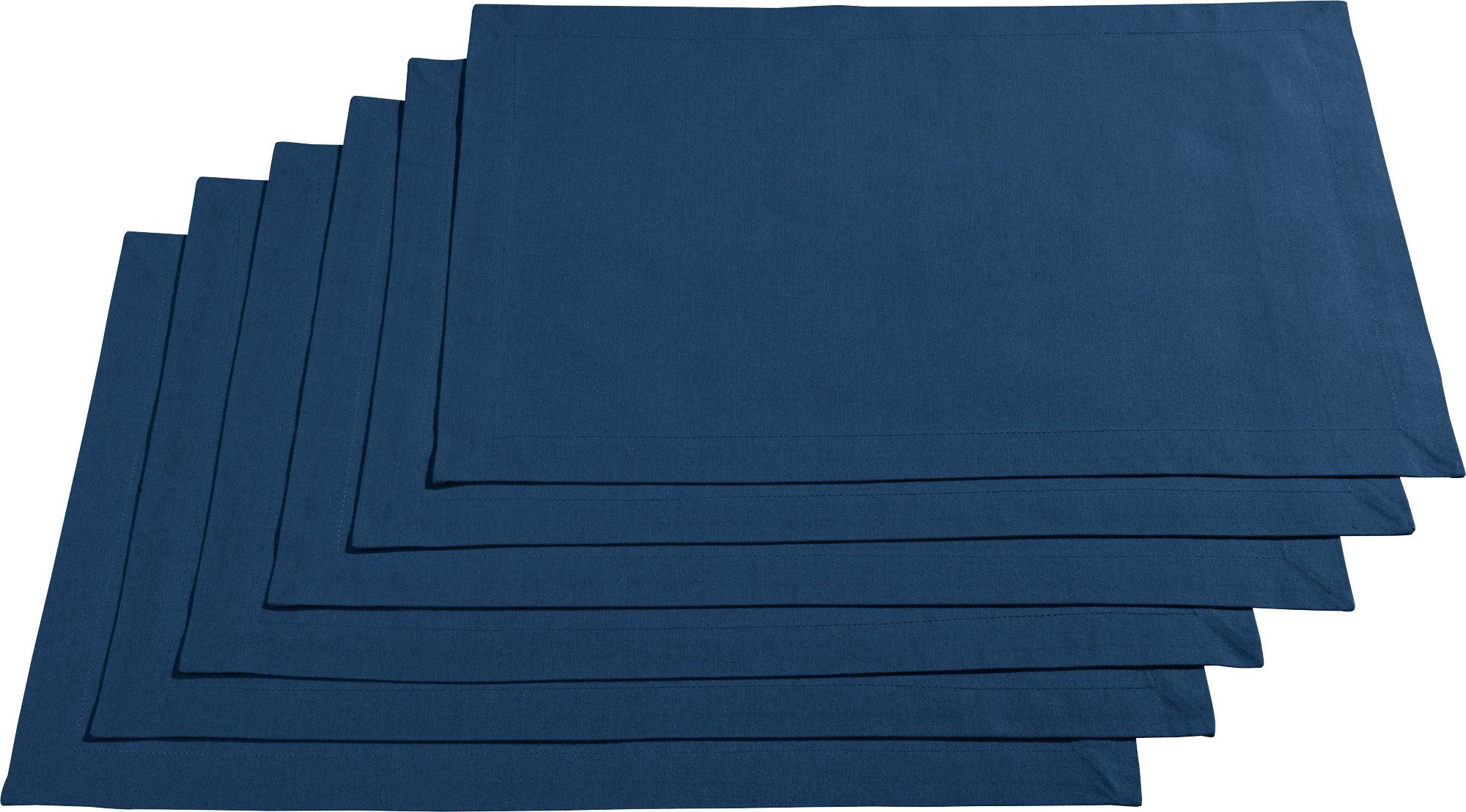 REDBEST Platzset Tischset "Seattle" 6er-Pack, Baumwolle Uni