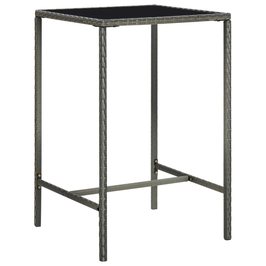vidaXL Gartentisch Garten-Bartisch Grau 70x70x110 cm günstig online kaufen