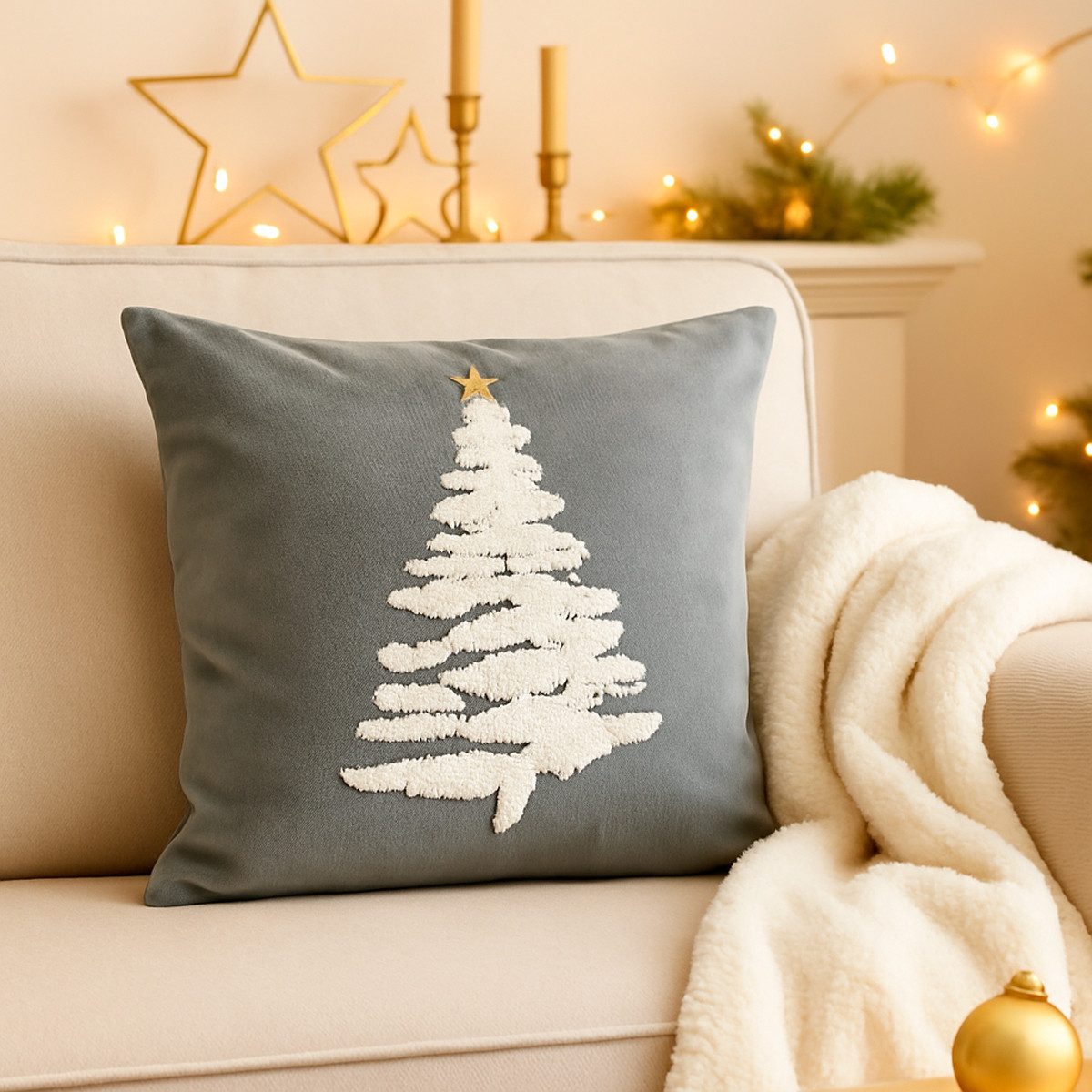 heimtexland Dekokissen Weihnachten Kissenhülle Chalet Landhaus Deko Kissen günstig online kaufen