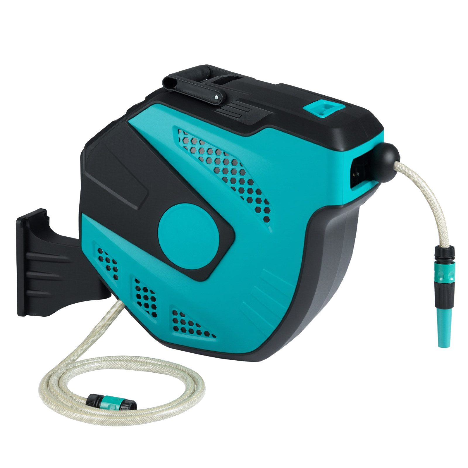 COSTWAY Wandschlauchbox, (1-tlg), Schlauchtrommel, Druckluftschlauch, 180° schwenkbar, 20 m