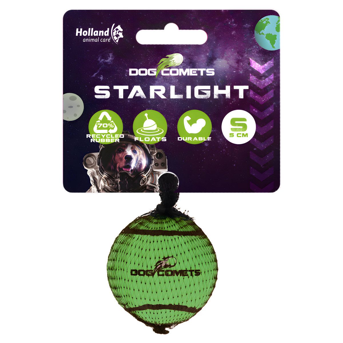 Tierball Hundespielzeug Starlight grün