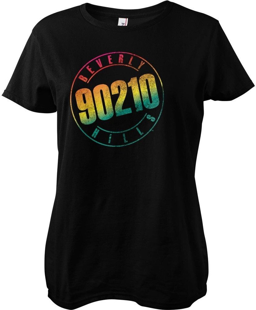 Beverly Hills 90210 T-Shirt Distressed Logo Girly Tee