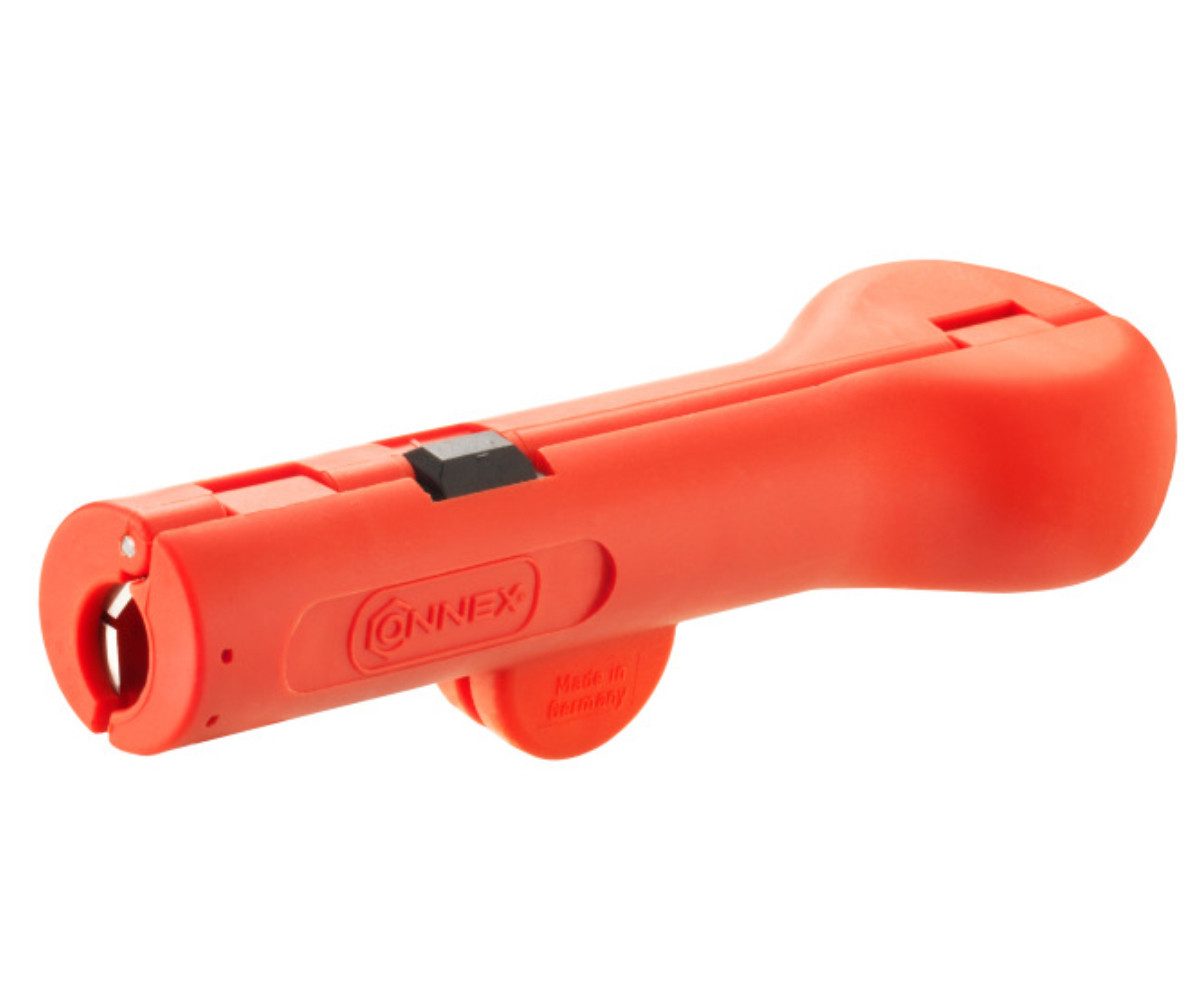 Connex Abisolierzange Rundkabelentmanteler Abisoliermesser Entmanteler 8 - 13 mm Ø, 1-tlg., Einstellung Schnitttiefe