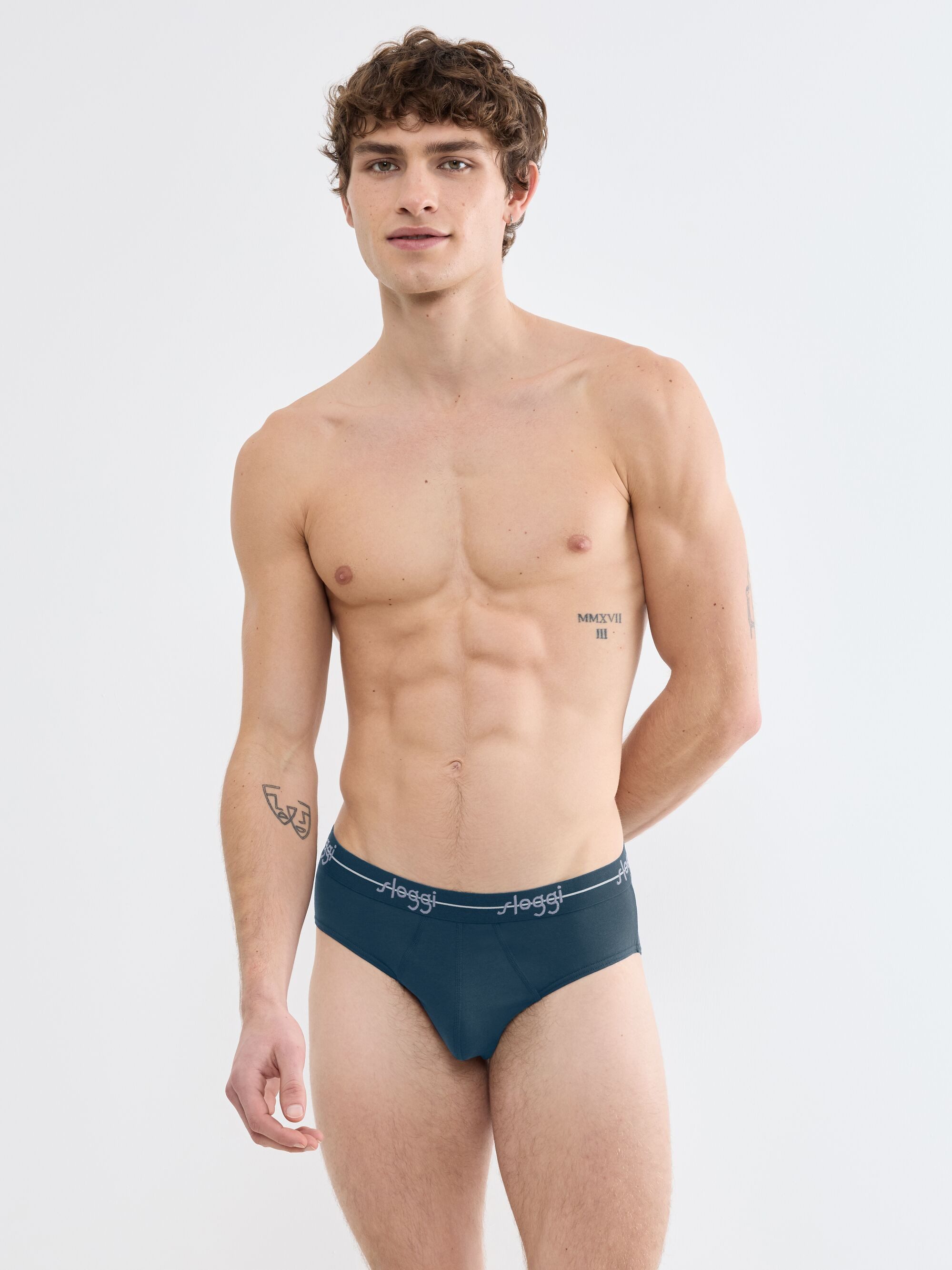 sloggi Midislip men Start (2er Pack) sportliche geschnitten, ohne Eingriff, Cotton-Mix